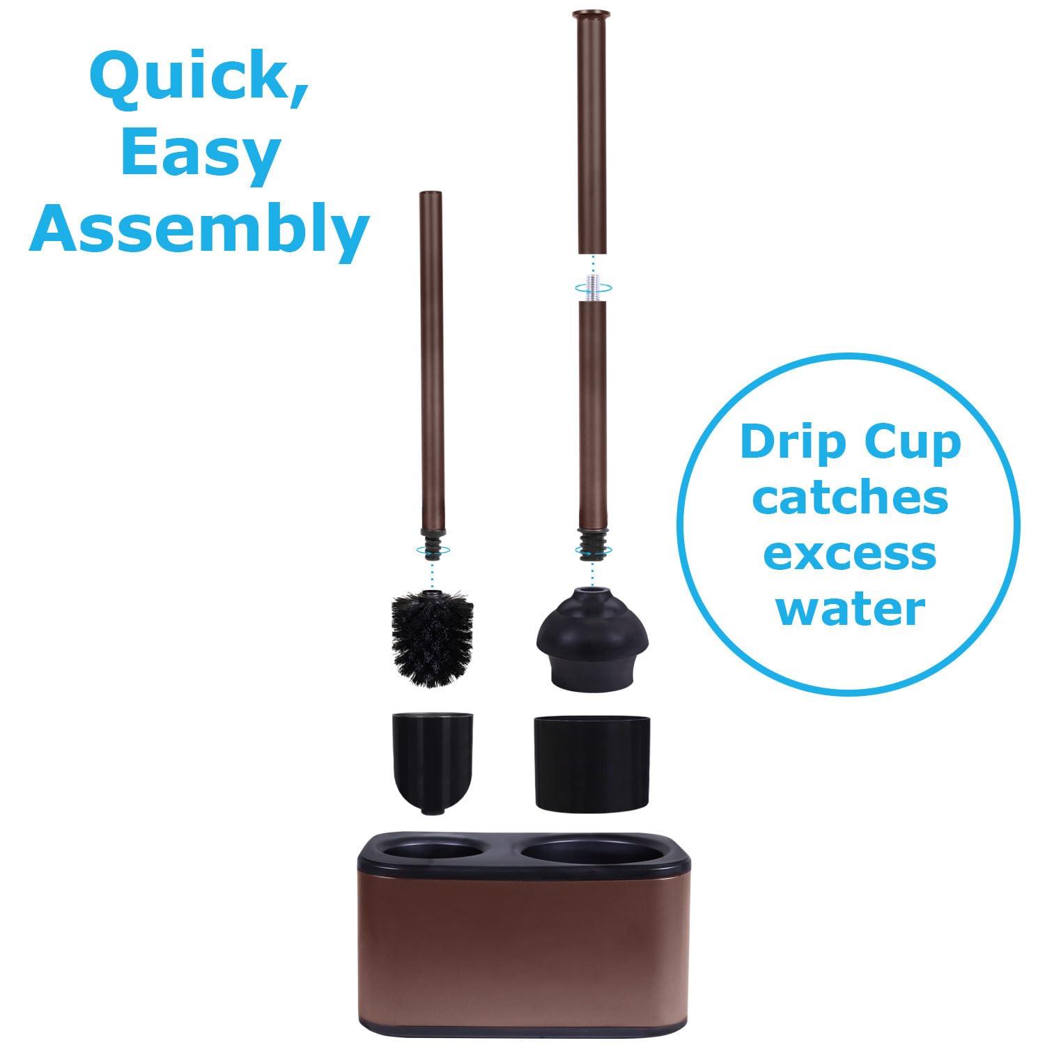 Blue Donuts Blue Donuts Metal Toilet Brush Set