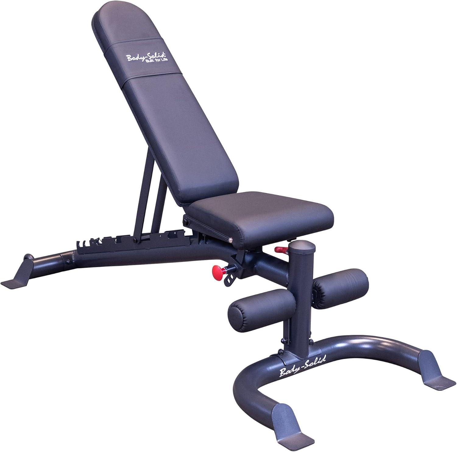 Body Solid GFID100B Heavy Duty Adjustable Bench - BLACK