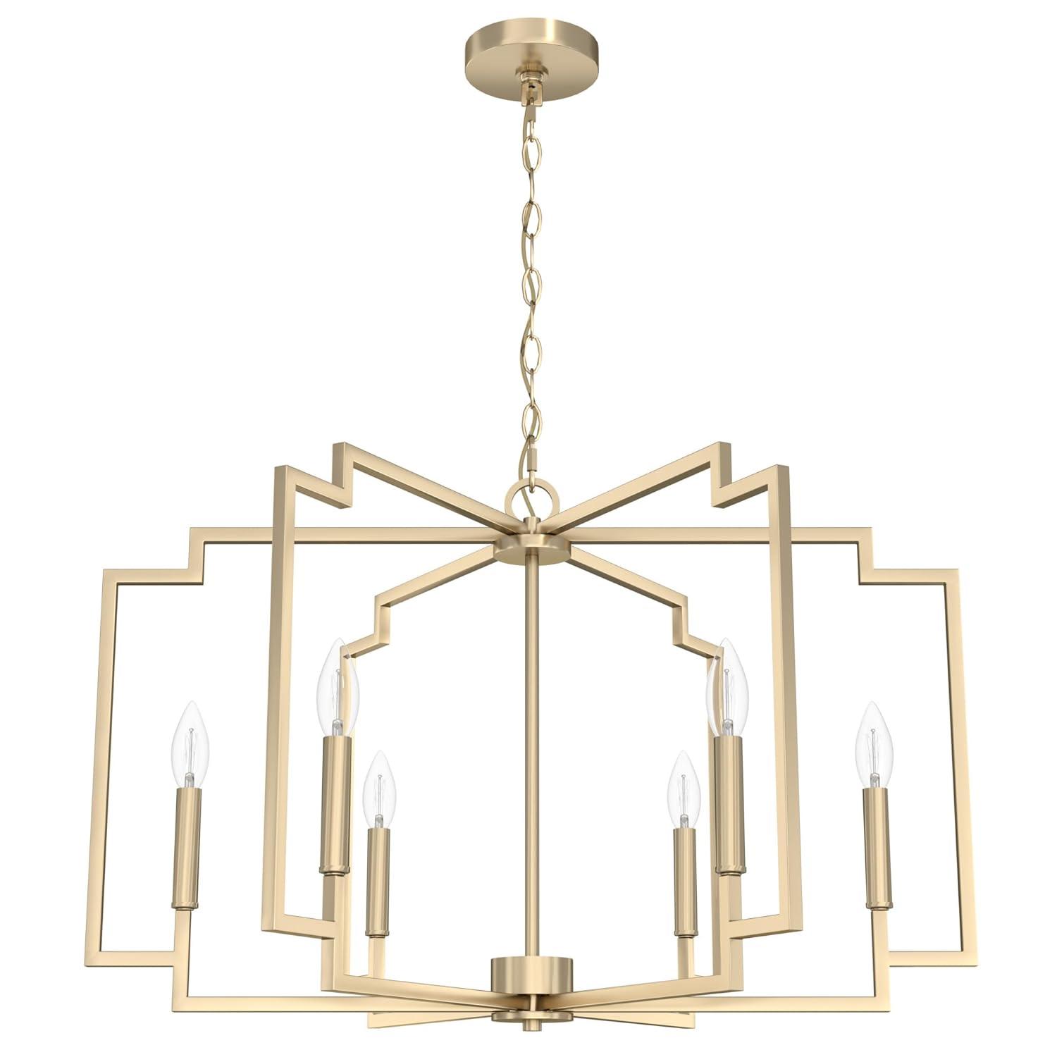 Hunter 30 Inch Zoanne 6 Light Chandelier Ceiling Light Fixture