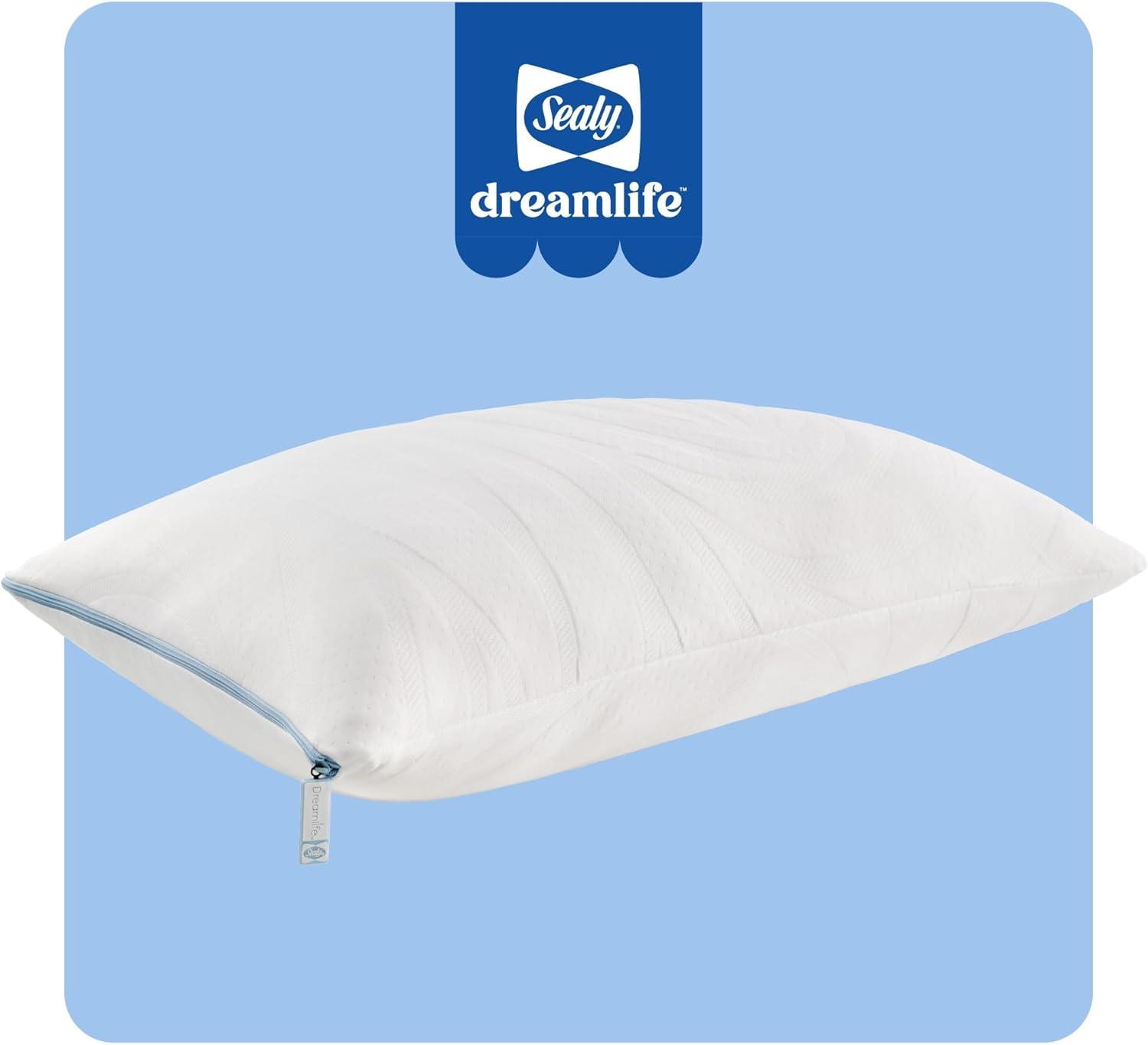 Sealy Dreamlife Standard Soft Machine Washable Shredded Memory Foam Pillow