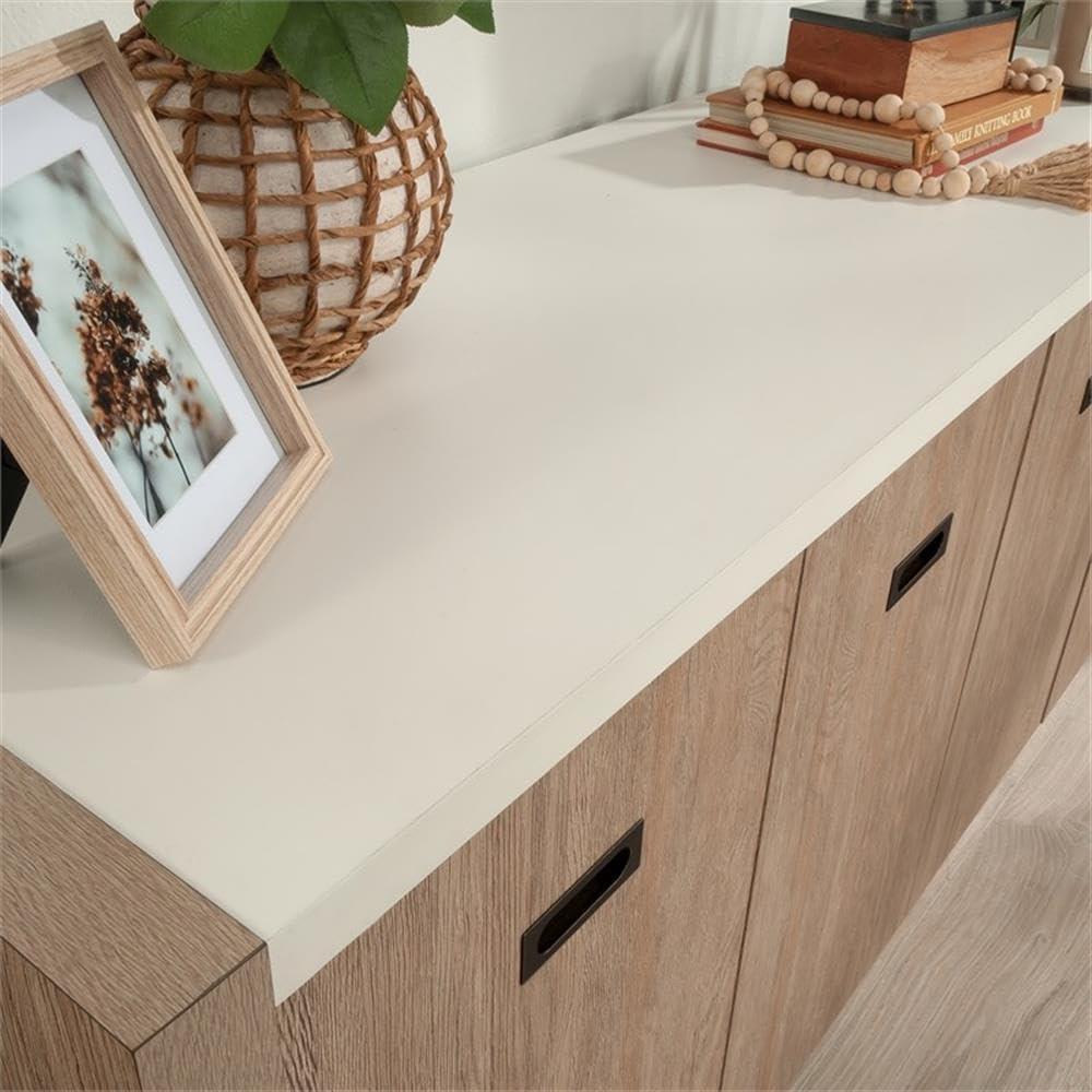 Inbox Zero Eraclio 65.984'' Wide 2 - Shelf Credenza with Cable Management