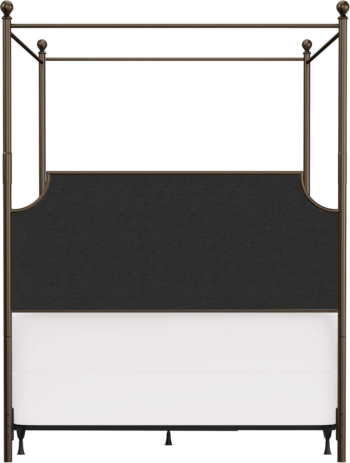 Aasif Upholstered Metal Canopy Bed