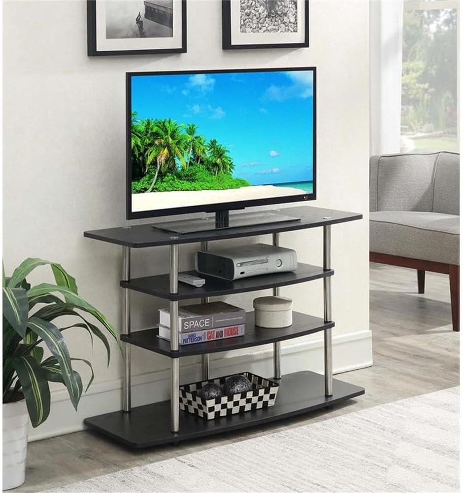 Convenience Concepts Designs2Go No Tools Wide Highboy TV Stand, Black