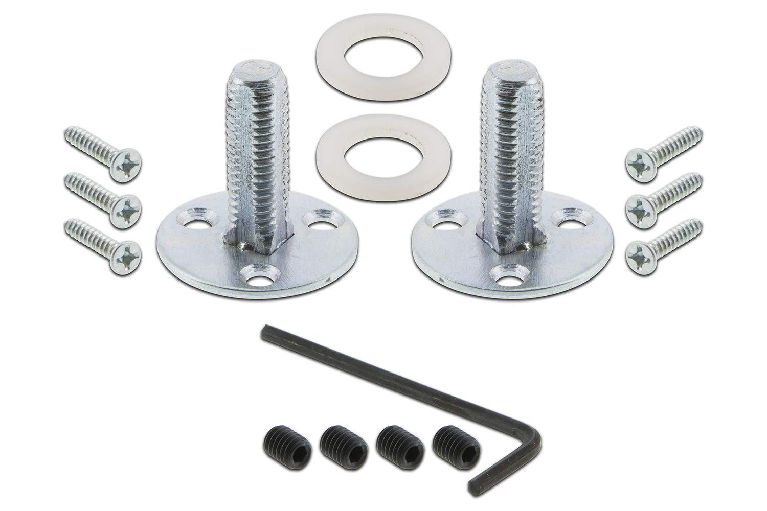 Studio Plate with Oval Clear Crystal Door Knob