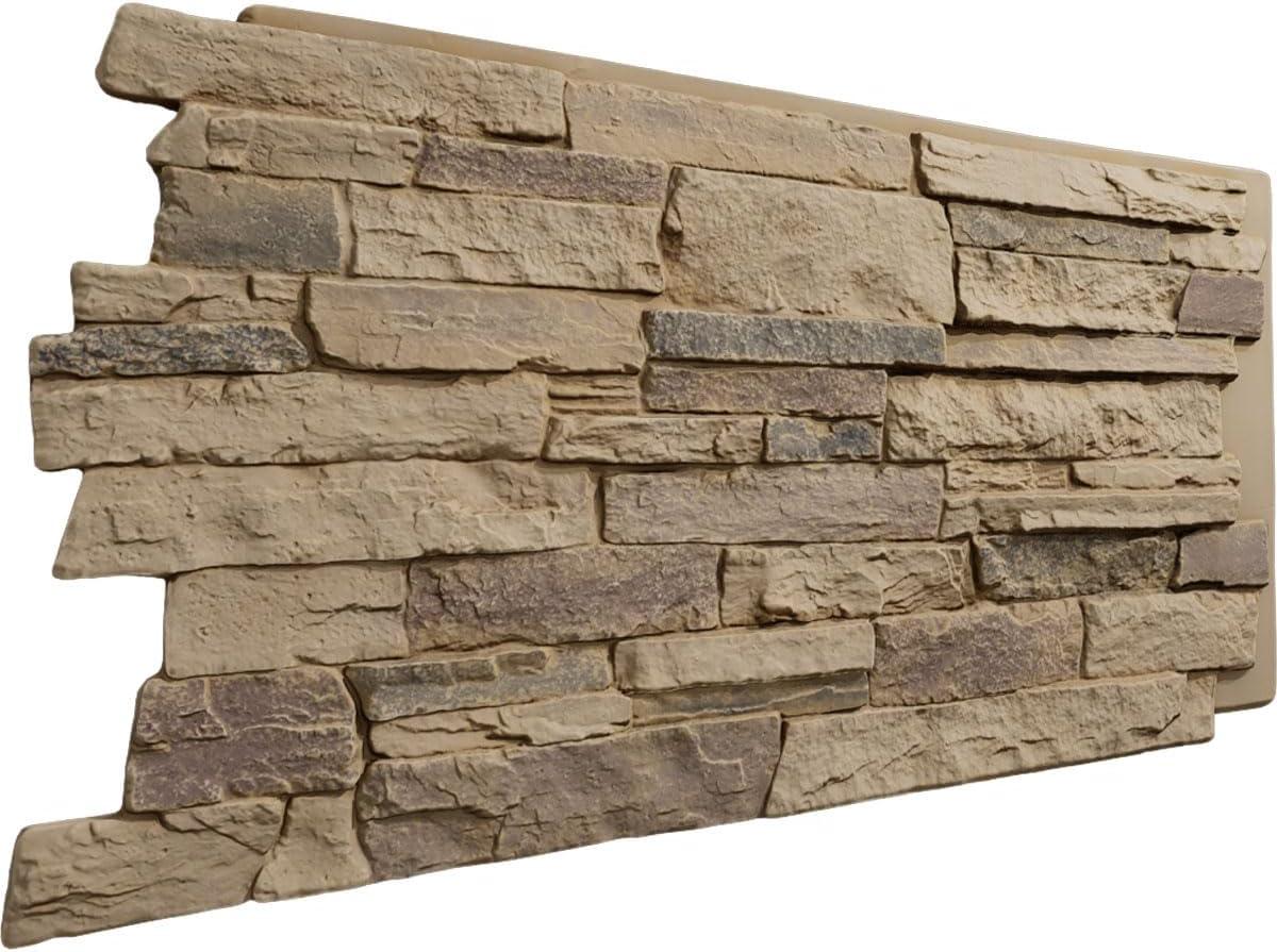 Acadia Ledge Stacked Faux Stone Wall Paneling