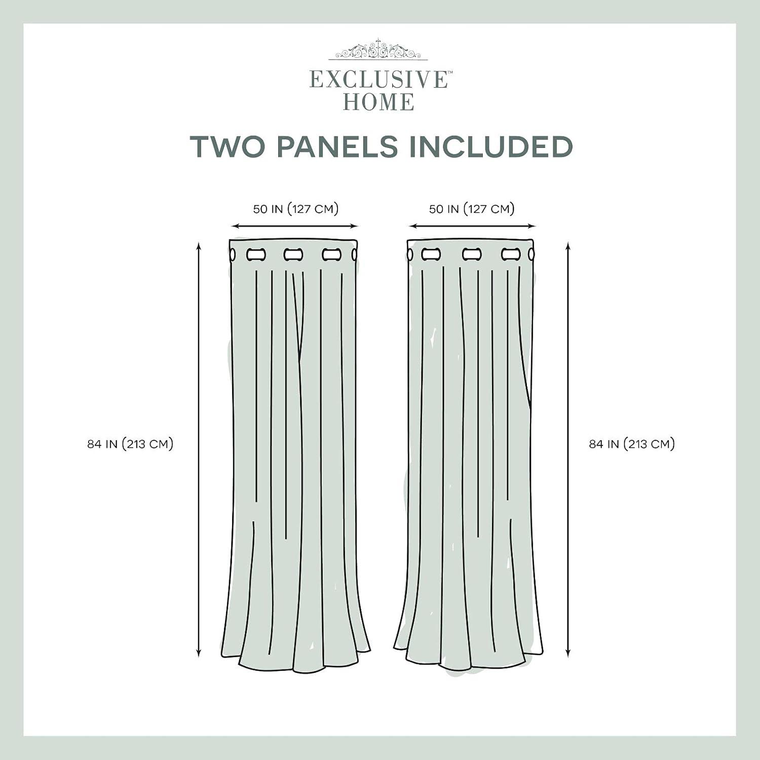 Gabbie Polyester Sheer Curtain Pair (Set of 2)