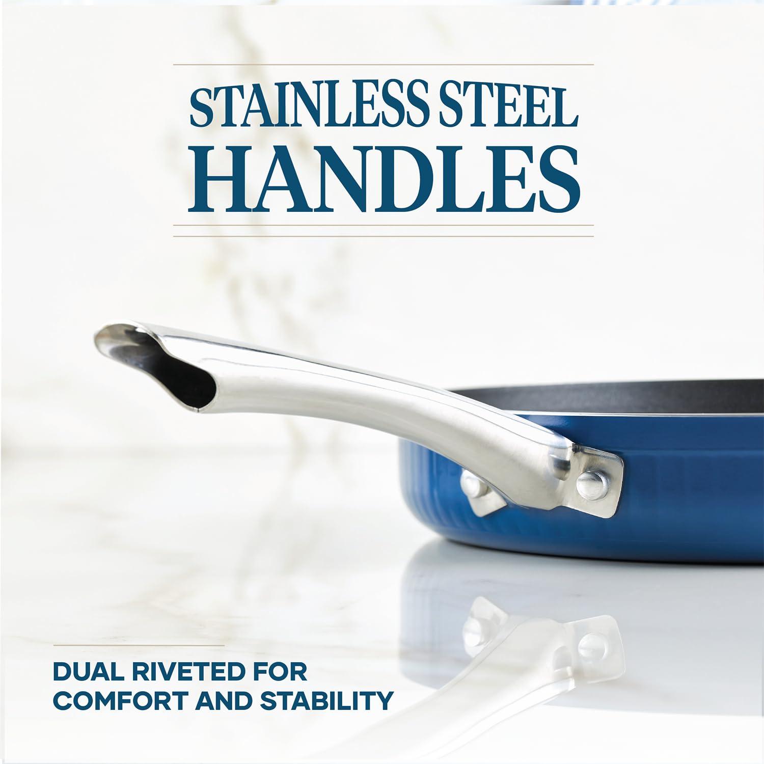 Farberware Farberware Style Nonstick Cookware Pots And Pans Set, Includes Kitchen Cooking Utensils, 10 Piece