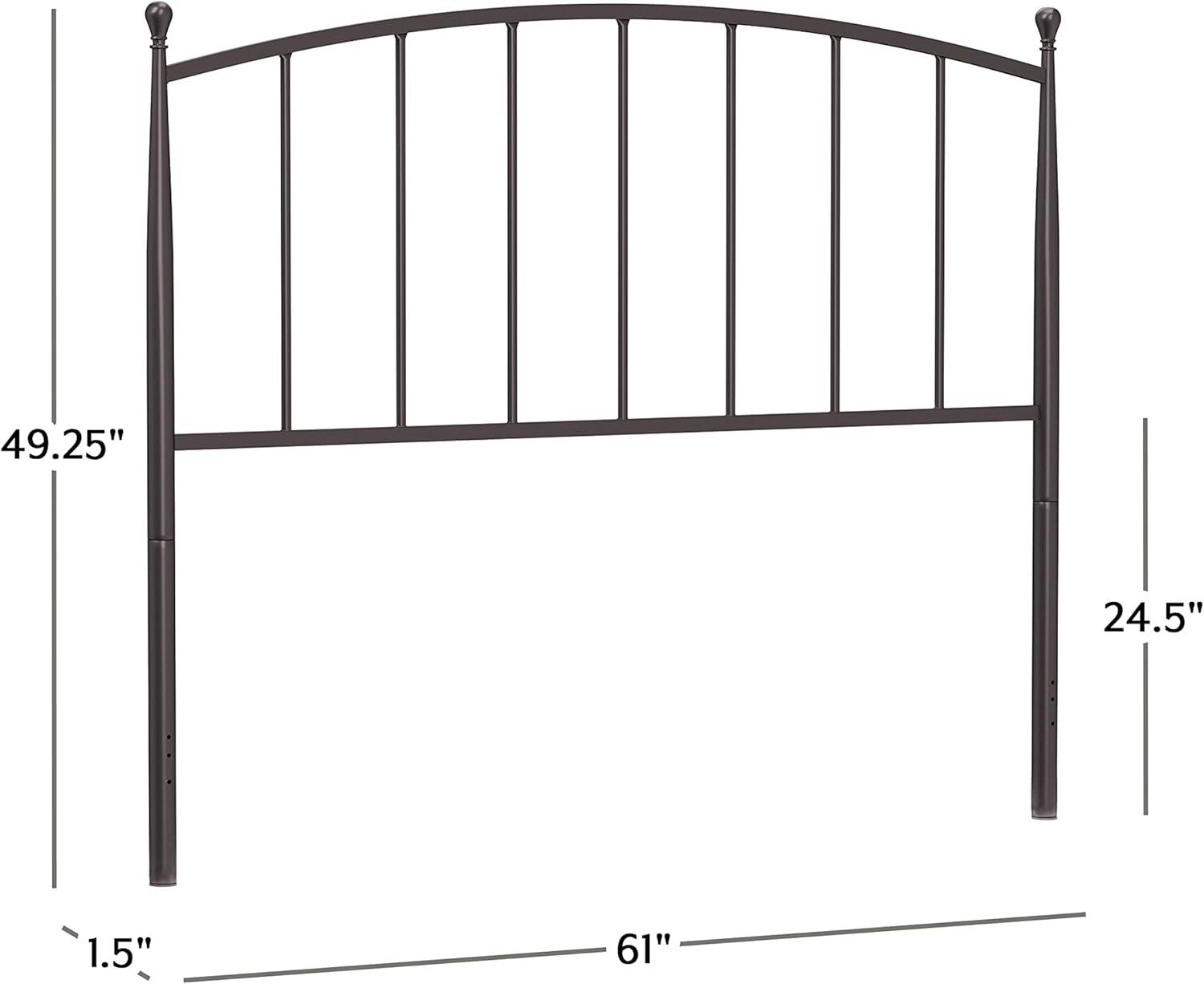 Hillsdale Warwick Farmhouse Metal Full/Queen Headboard in Bronze