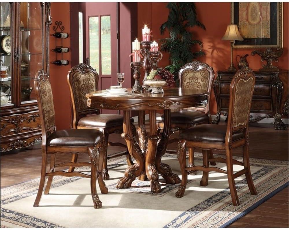 Acme Furniture Dresden Dining Table Cherry Oak Finish