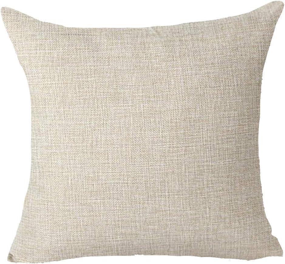 Set of 4 Merry Christmas Believe Reindeer Tree Best Gift Square Pillowcase Decorative Throw Pillow Cover Cushion Case Cotton Linen Material 18" x18'' (Beige&Red)