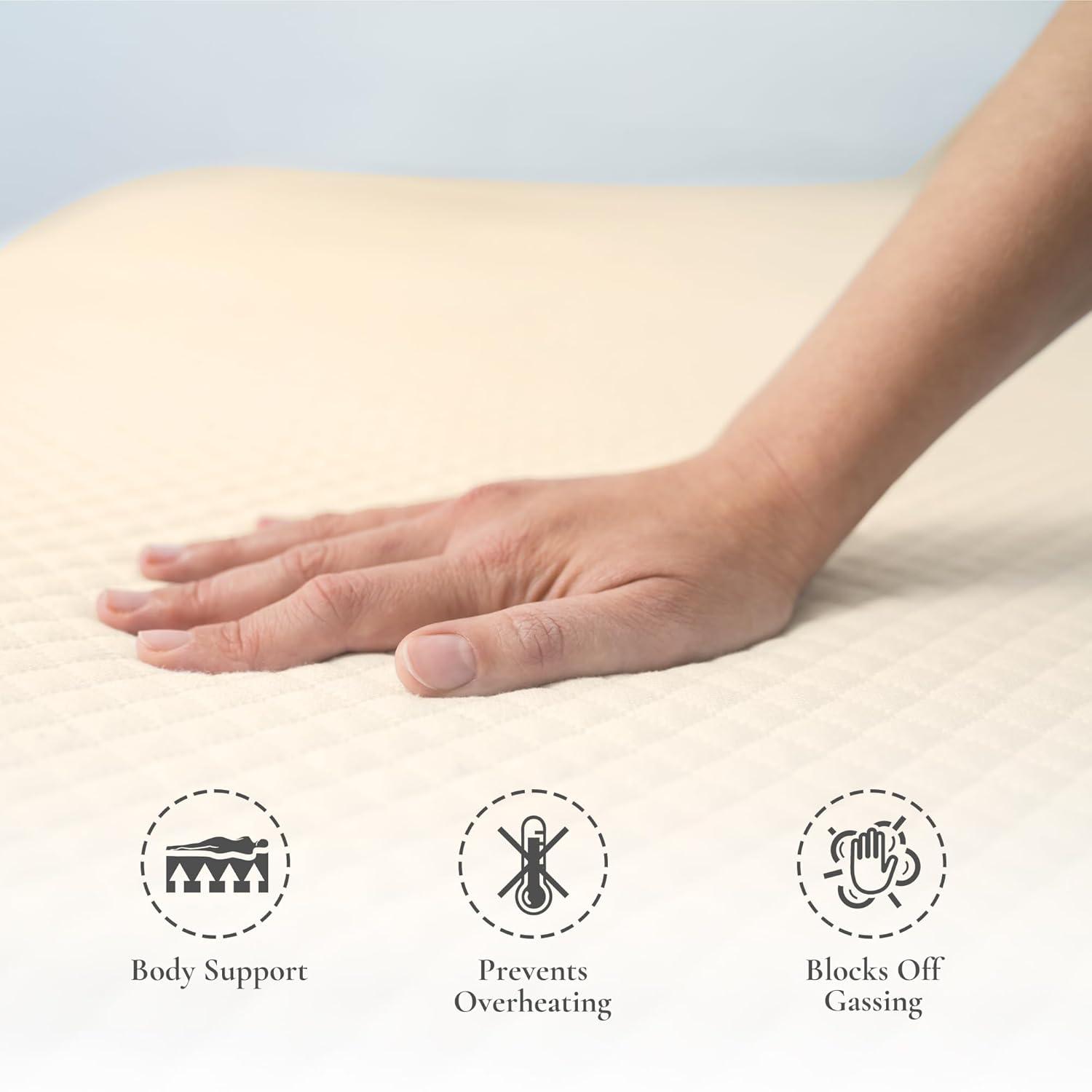 Sleep & Beyond myPad®, 100% Washable Wool Mattress Pad, Crib 28x5", 0.5in thick