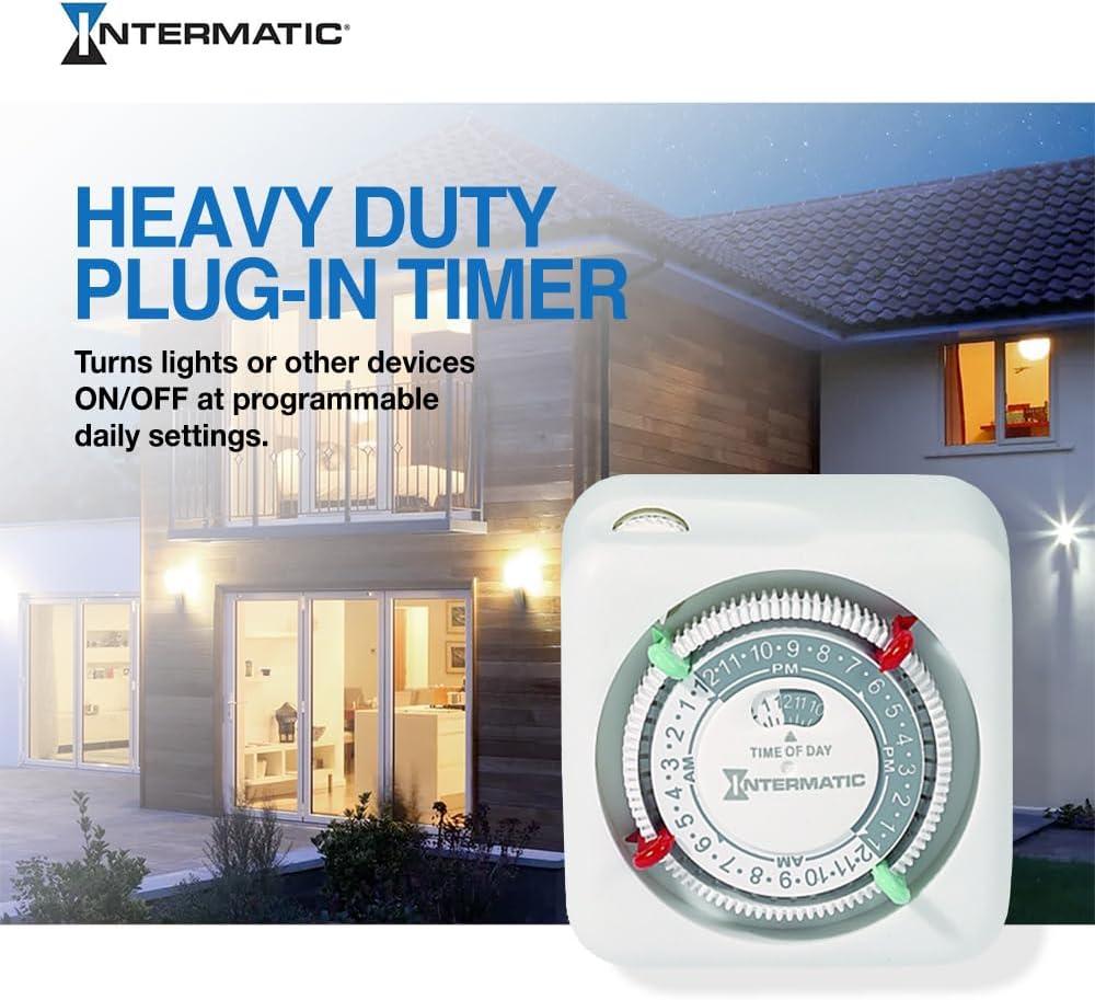 Intermatic TN311K 15-Amp Heavy Duty Lamp and Appliance Timer