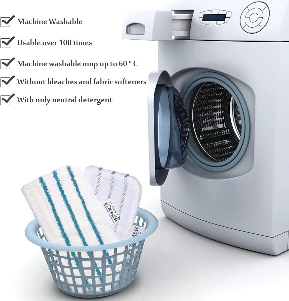 Guckmall Fiber Steam Mop Pads for All Steam Mops (5 Pack)