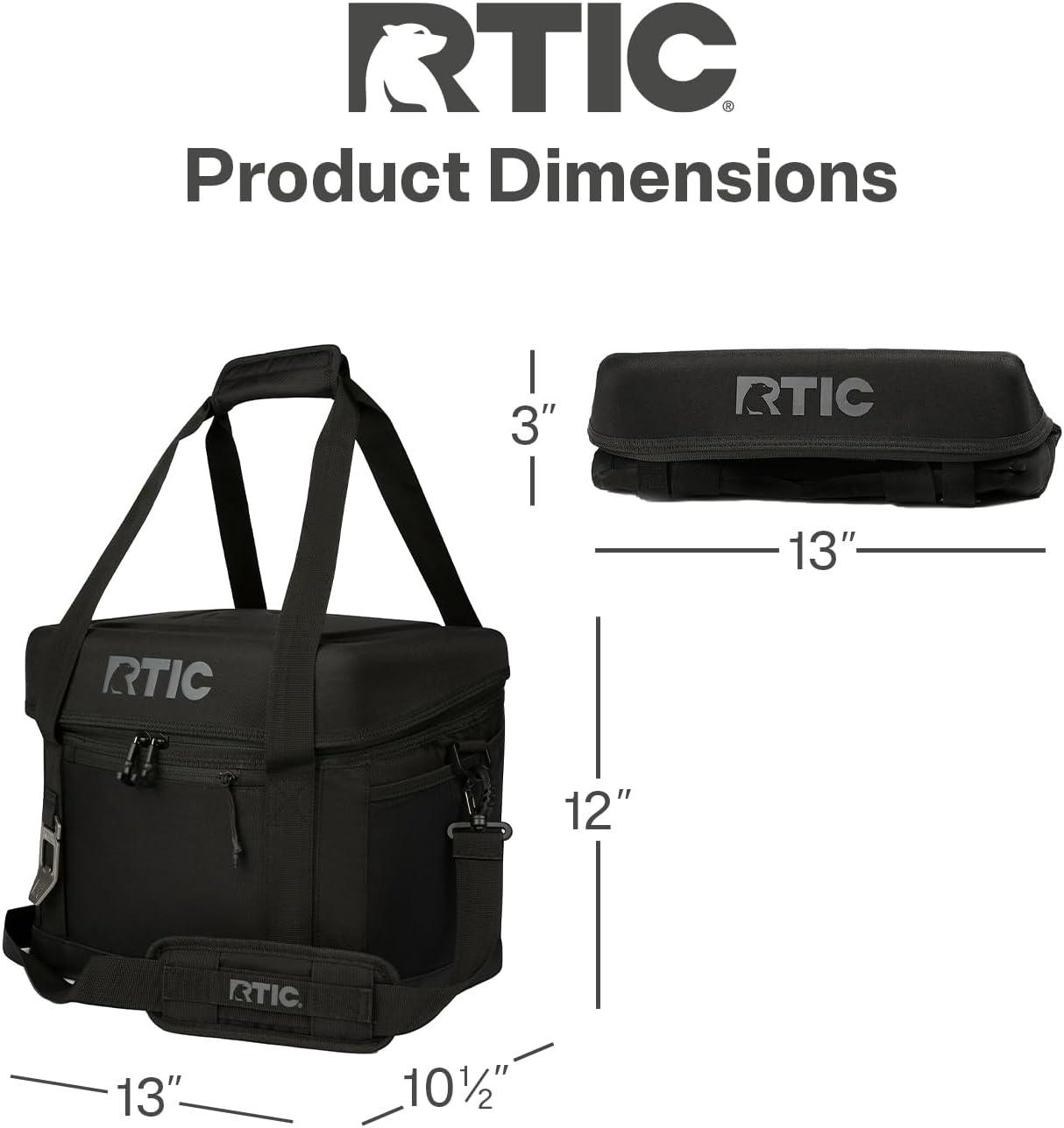 RTIC 28 Can Everyday Soft Cooler, 27 qt Collapsible with Bottle Opener, Fresh Mint