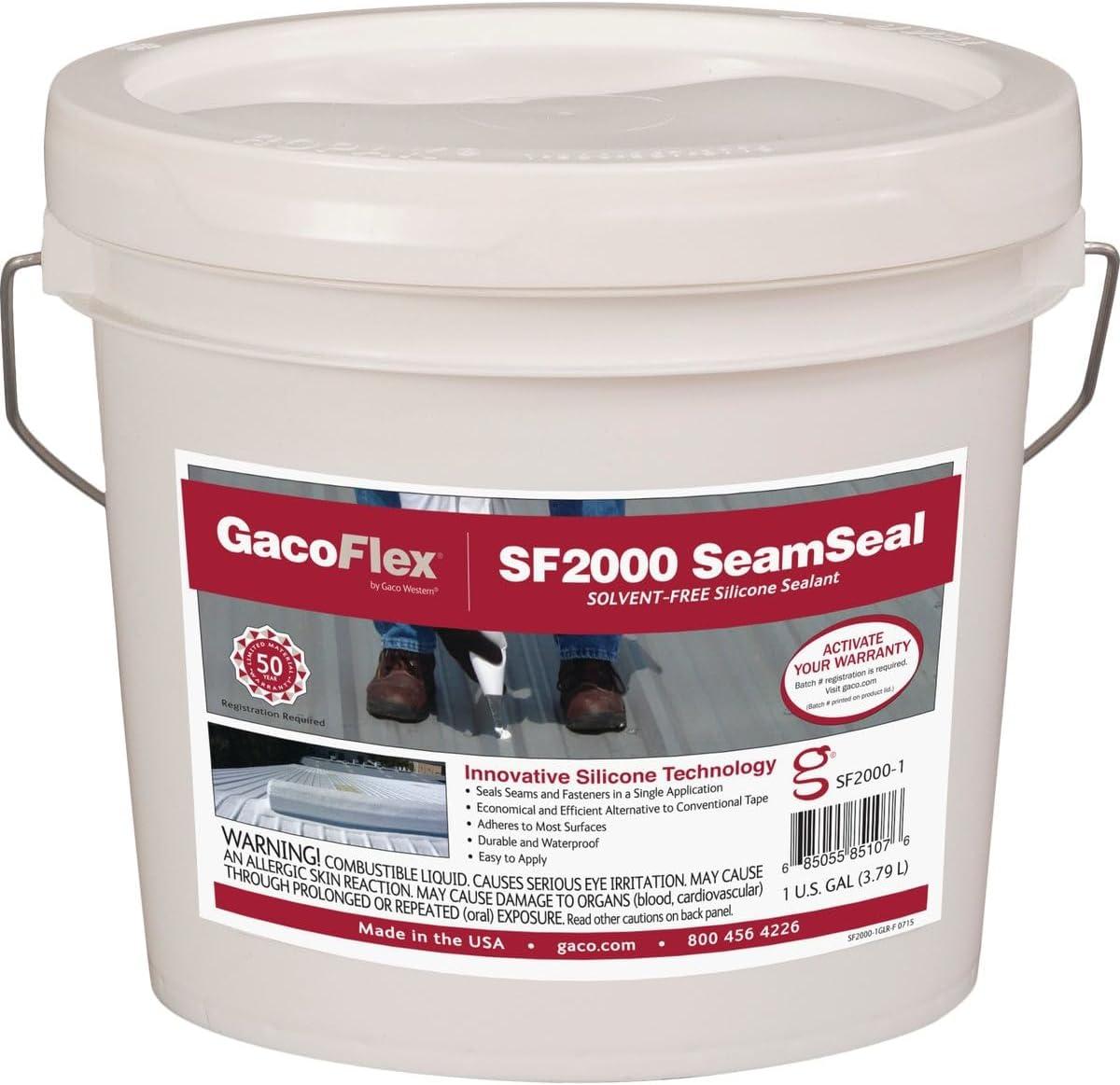 GacoFlex SF2000 1 Gal White Solvent-Free Silicone Sealant