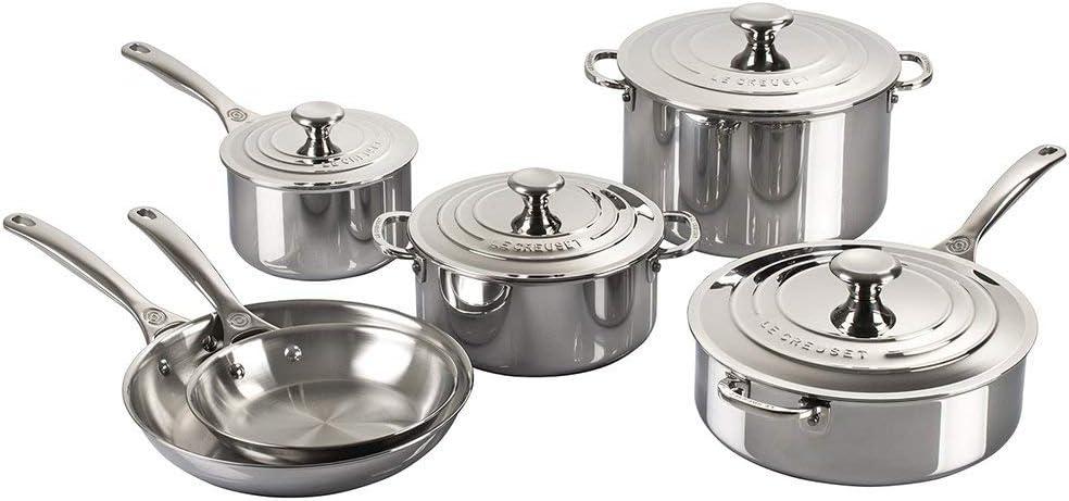 Le Creuset Le Creuset Stainless Steel Saucepan with Lid