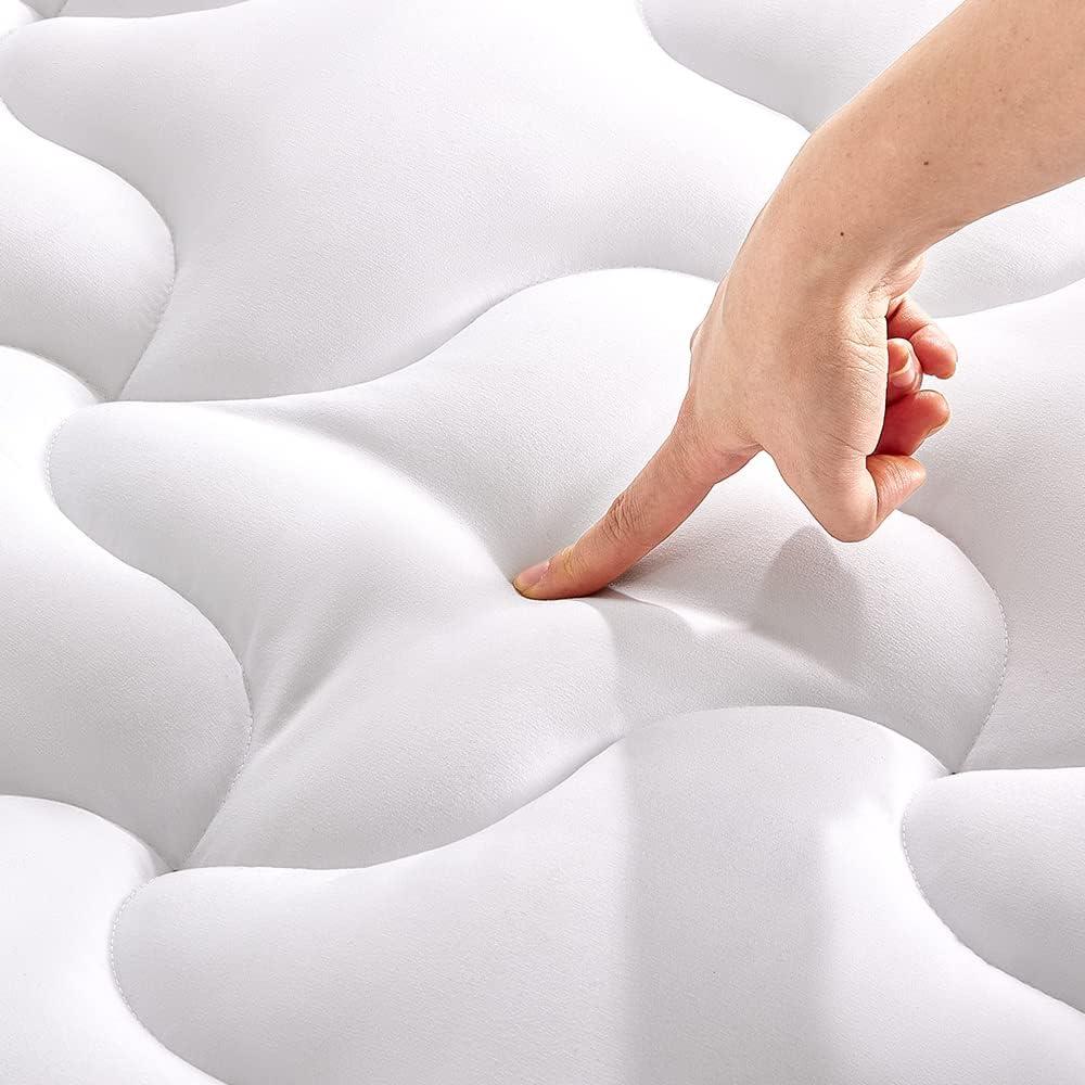 Twin XL White Cooling Down Alternative Mattress Pad