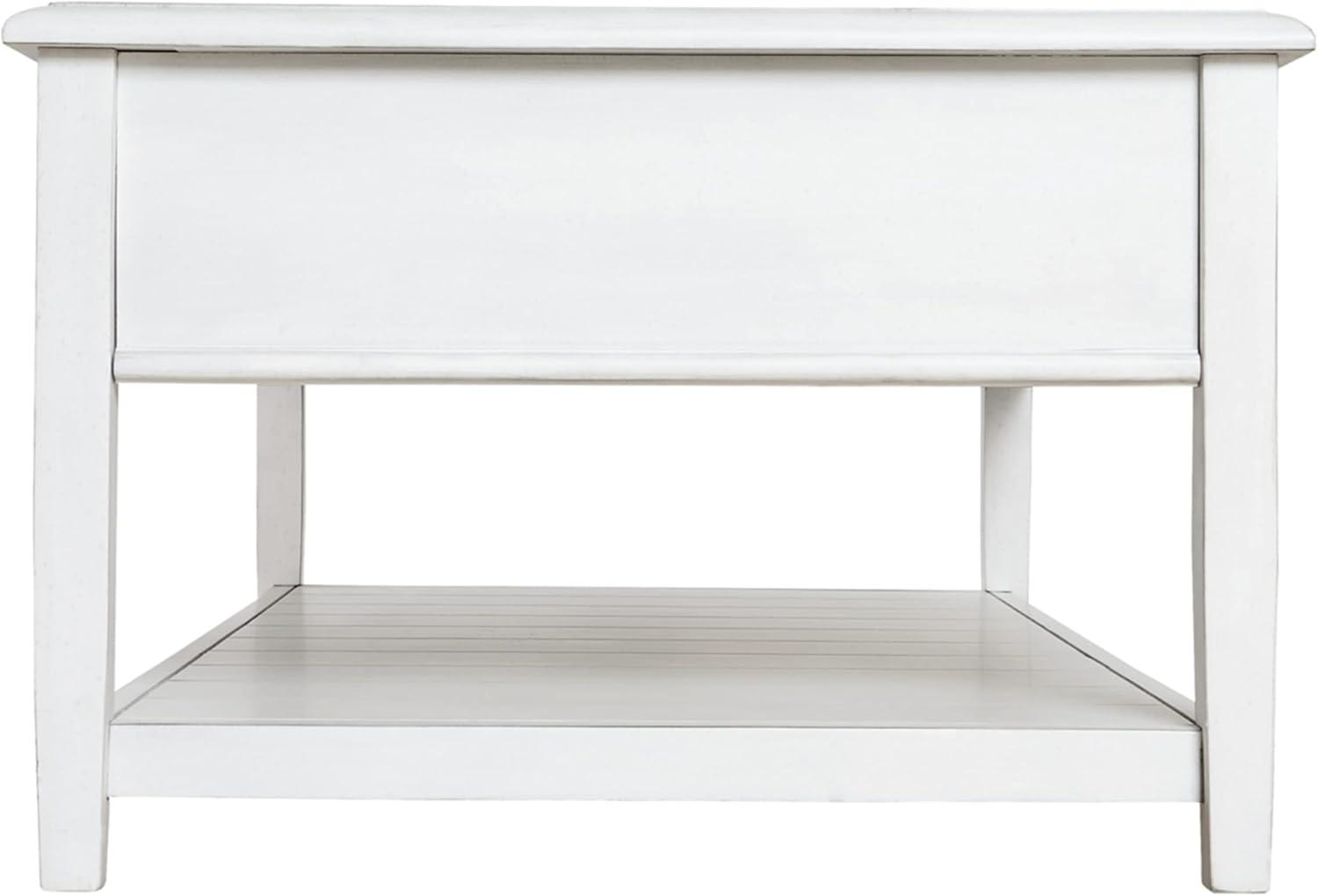 Signature Design by Ashley Contemporary Kanwyn Coffee Table, Whitewash