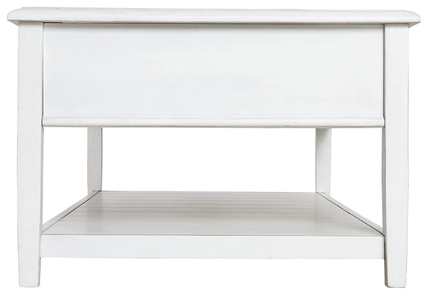 Signature Design by Ashley Contemporary Kanwyn Coffee Table, Whitewash