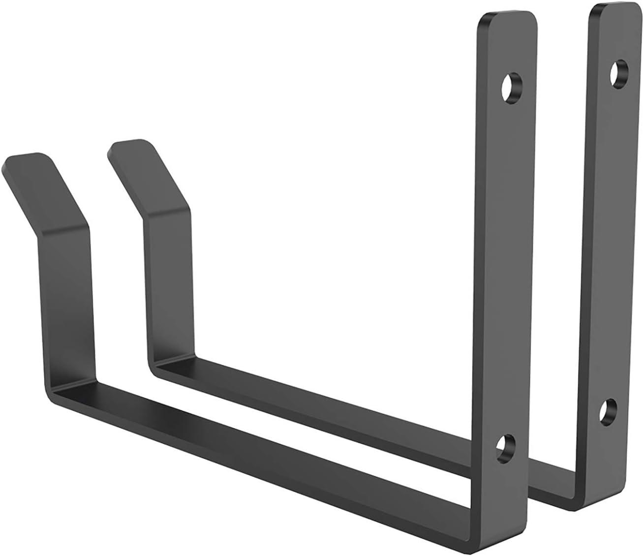 FLEXIMOUNTS 2-Pack Add-On Storage Utility Hook Accessory for Garage Ceiling Storage Rack, Black