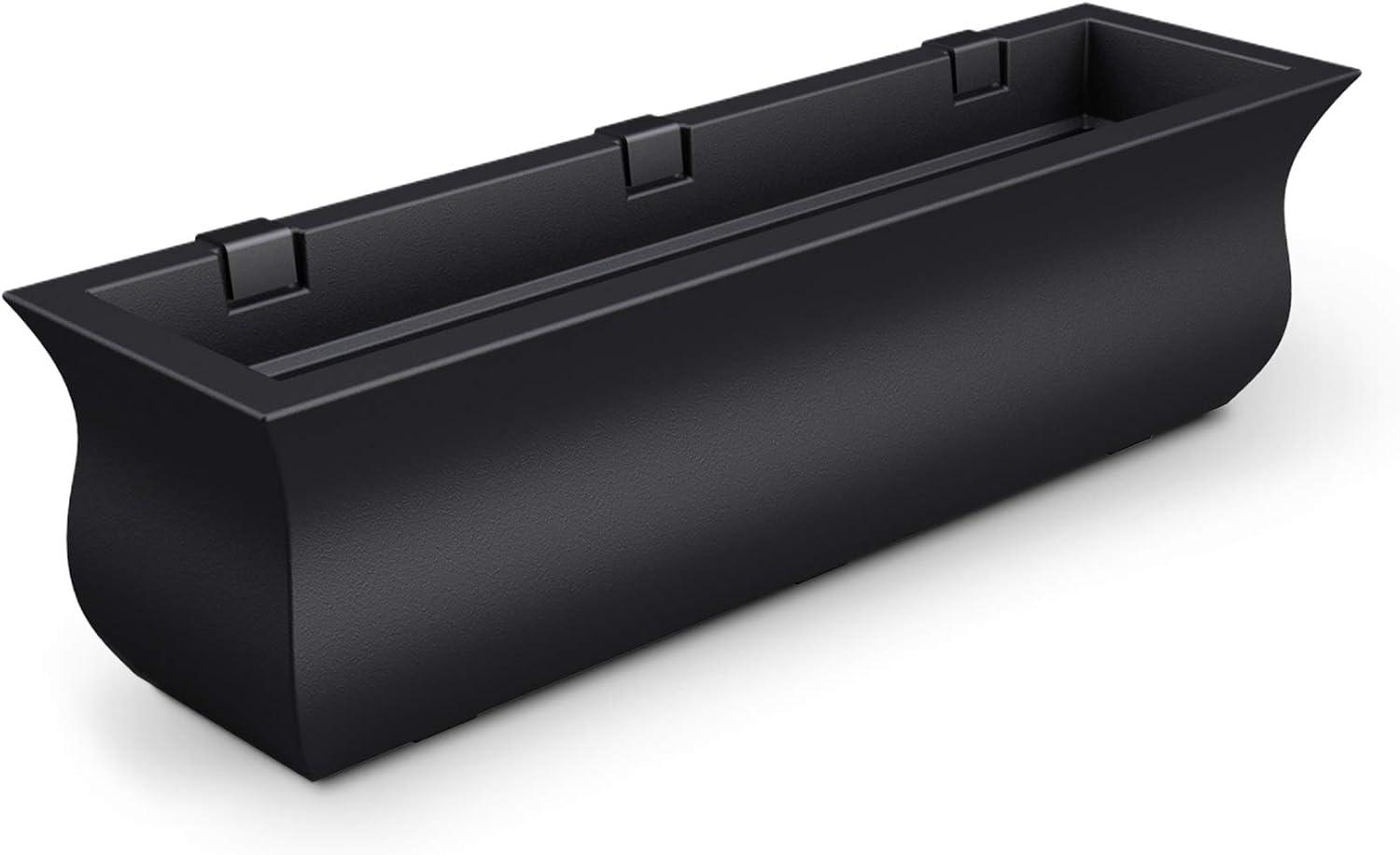 Mayne Valencia 36" x 10" x 10" Self-Watering Polyethylene Window Box - Black