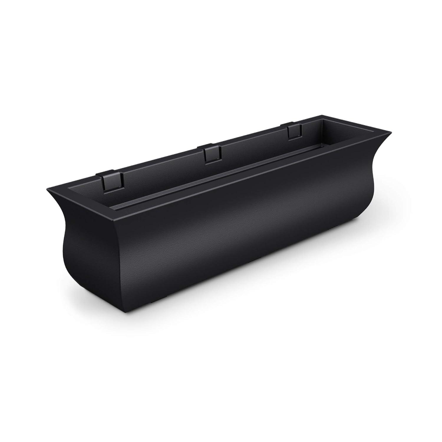 Mayne Valencia 36" x 10" x 10" Self-Watering Polyethylene Window Box - Black