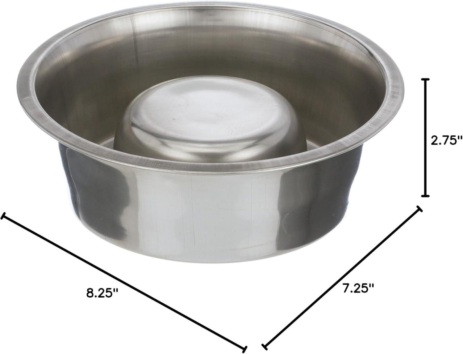 Neater Pets Stainless Steel Slow Feed Bowl - Improves Digestion, Stops Obesity, and Slows Down Eating - Fits in Medium Neater Feeder Deluxe and Most Elevated Feeders, 1 Cup
