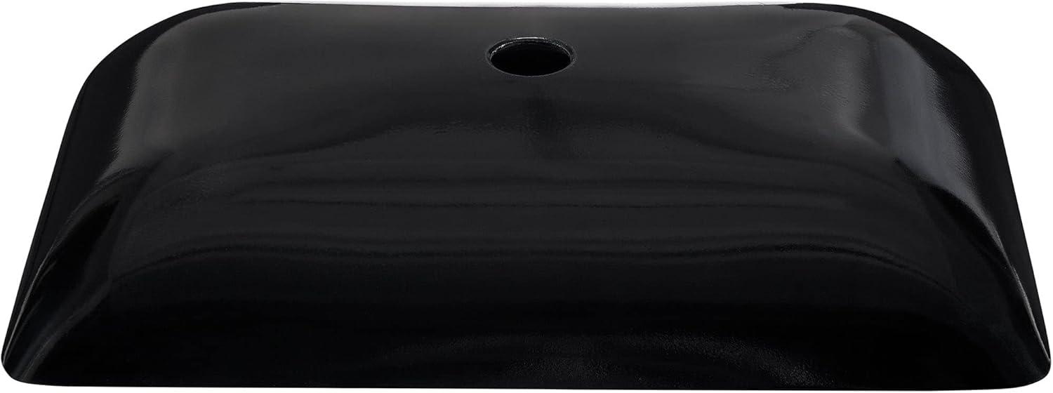 Cascade Rectangular Glass Vessel Sink with Faucet