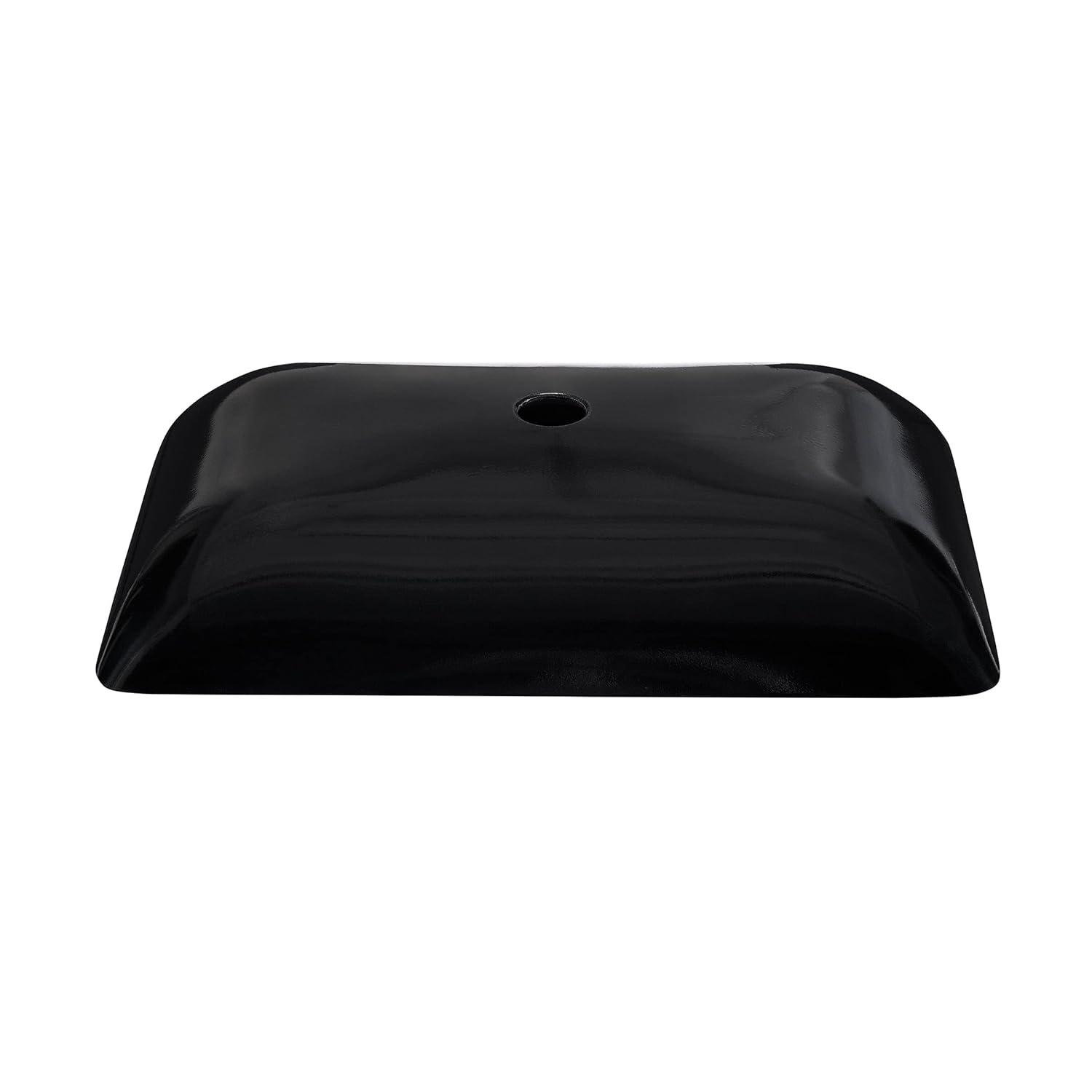 Cascade Rectangular Glass Vessel Sink with Faucet