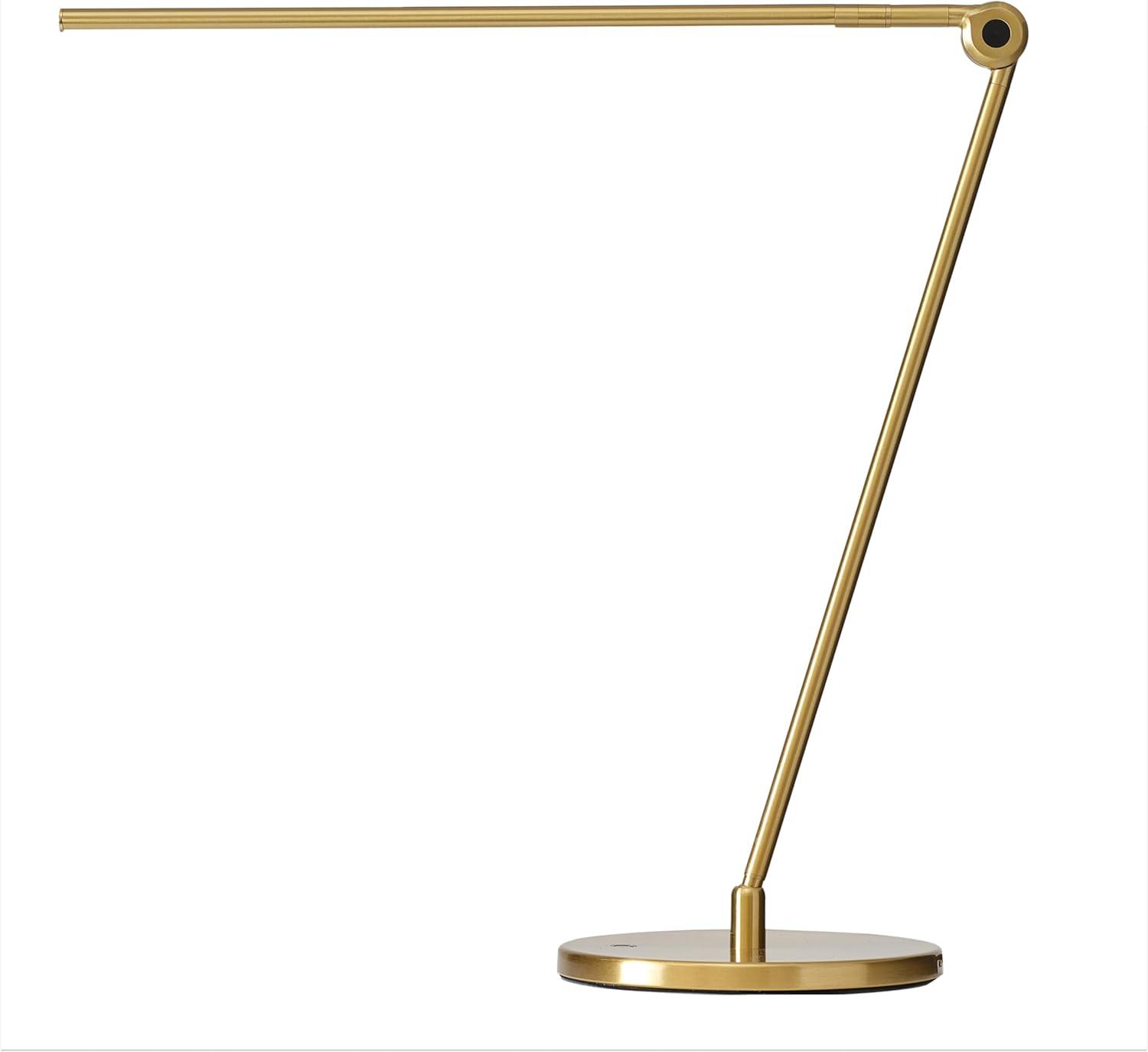 Brass Adjustable Touch Sensor LED Desk Lamp