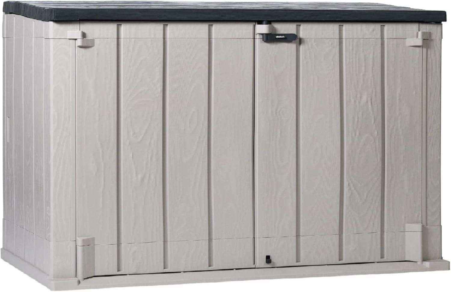 Toomax Stora Way All Weather XL 5' x 3' Storage Shed Cabinet, Taupe