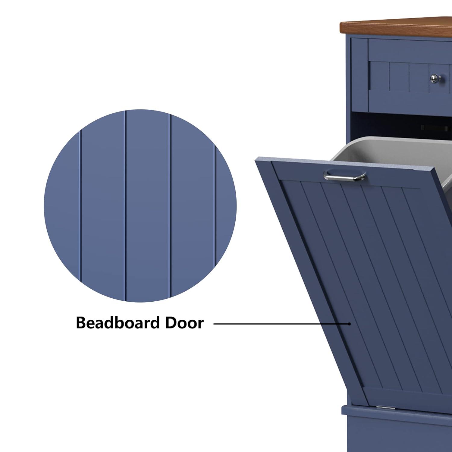 Aeloxis Havant Tilt Out Trash Cabinet 10 Gallon Wooden Free Standing (Not include trash can)