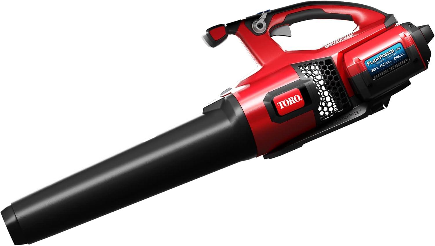 Toro 60 Volt Brushless Cordless Leaf Blower w/ 4 Ah Battery and Charger