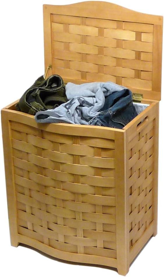 Wood Laundry Hamper with Handles