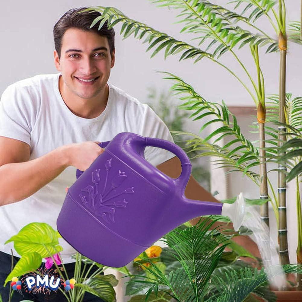 PMU PMU 2 Gallon Watering Can - Plastic Water Can with Detachable Sprinkler Head Pkg/1