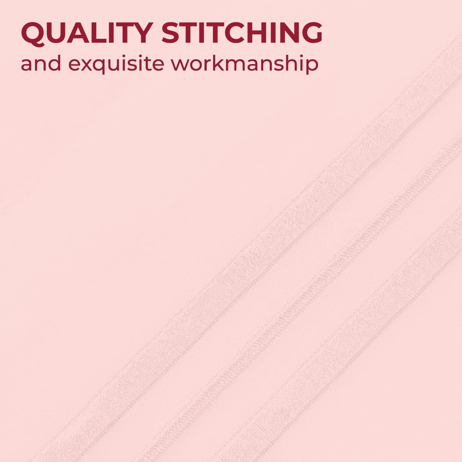 Mellanni Brushed Microfiber Pillowcase Set of 2, King, Blush Pink