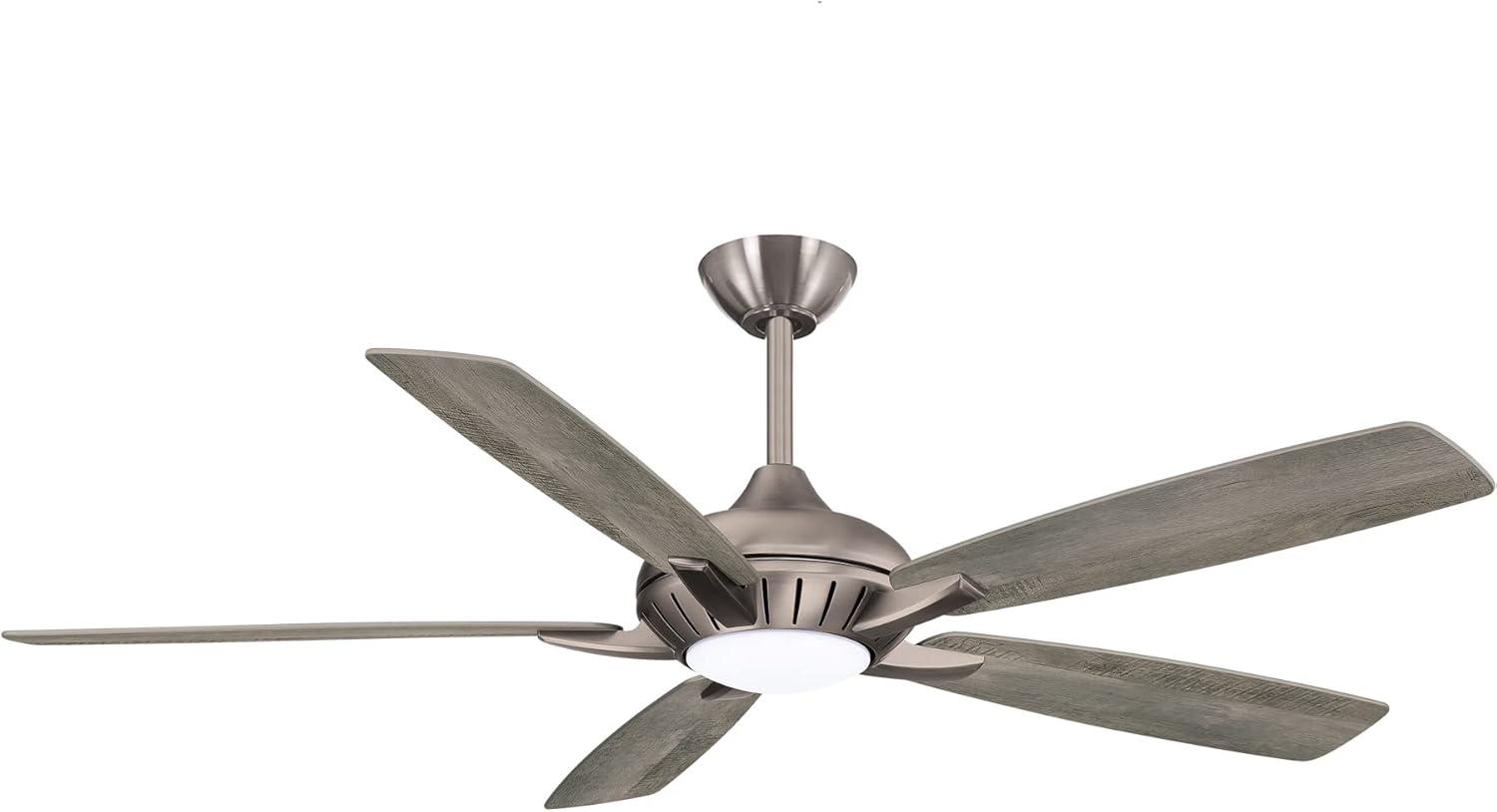 Minka Aire 60" Dyno 5 - Blade LED Smart Standard Ceiling Fan with Remote Control and Light Kit Included