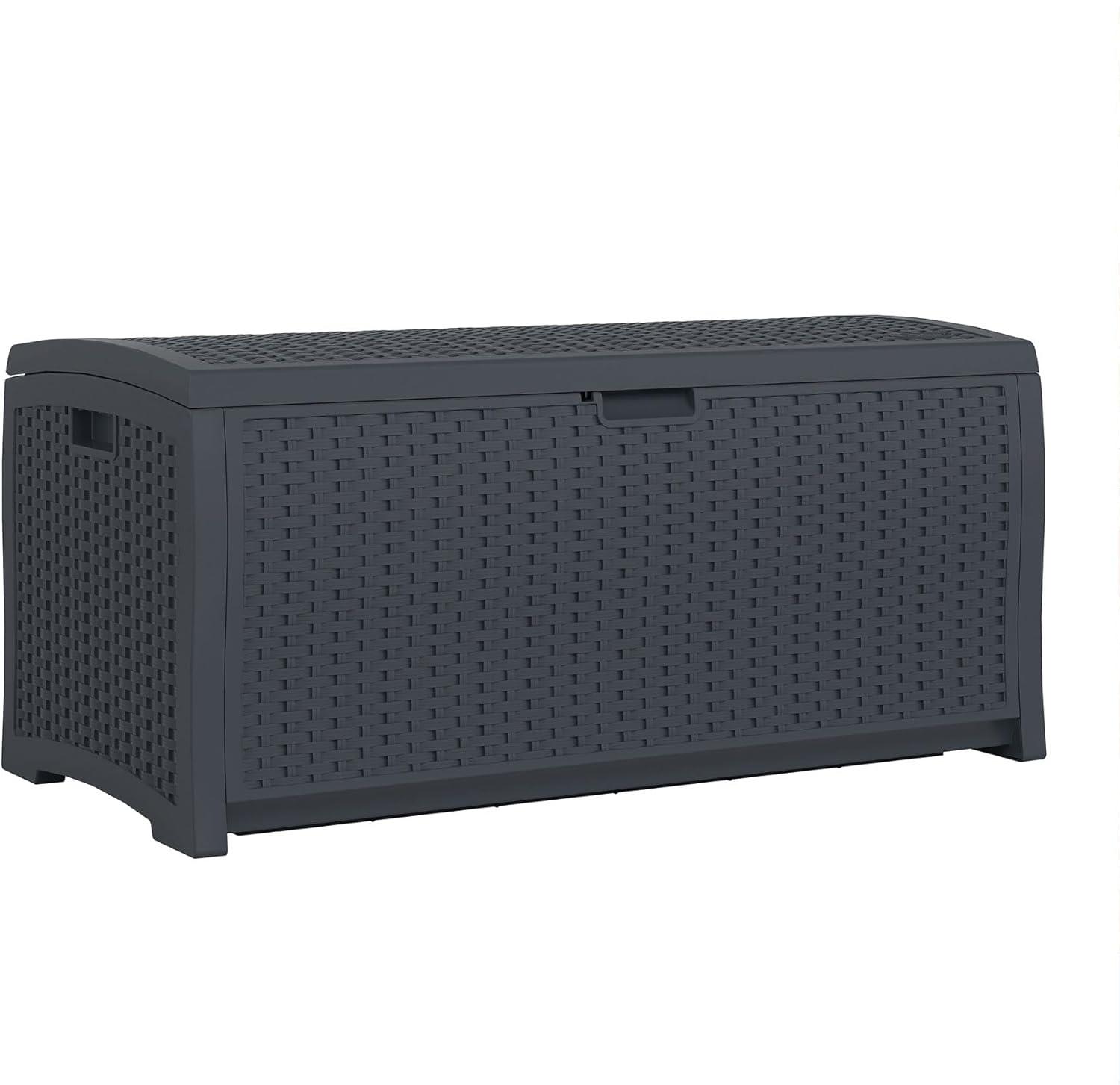 Suncast 73 Gallon Wicker Deck Box