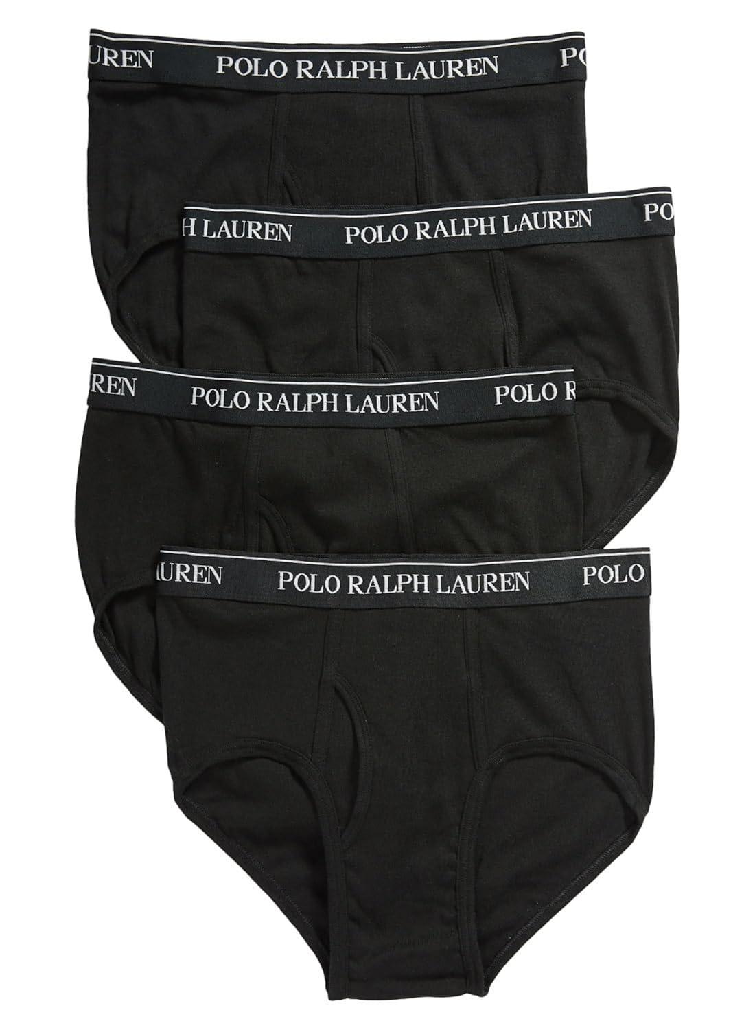 Large Black Cotton Regular Fit Briefs