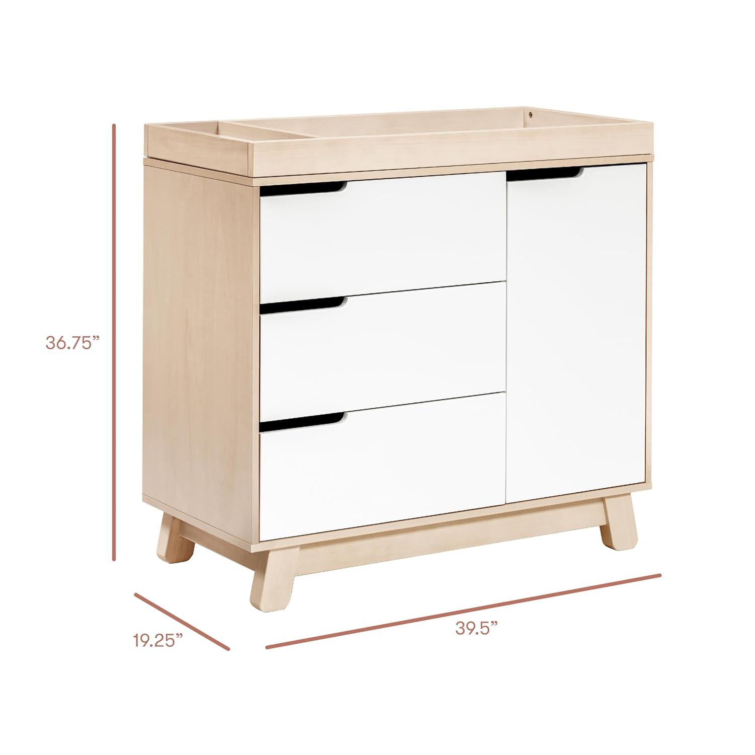 Hudson 3-Drawer Changer Dresser with Removeable Changing Tray