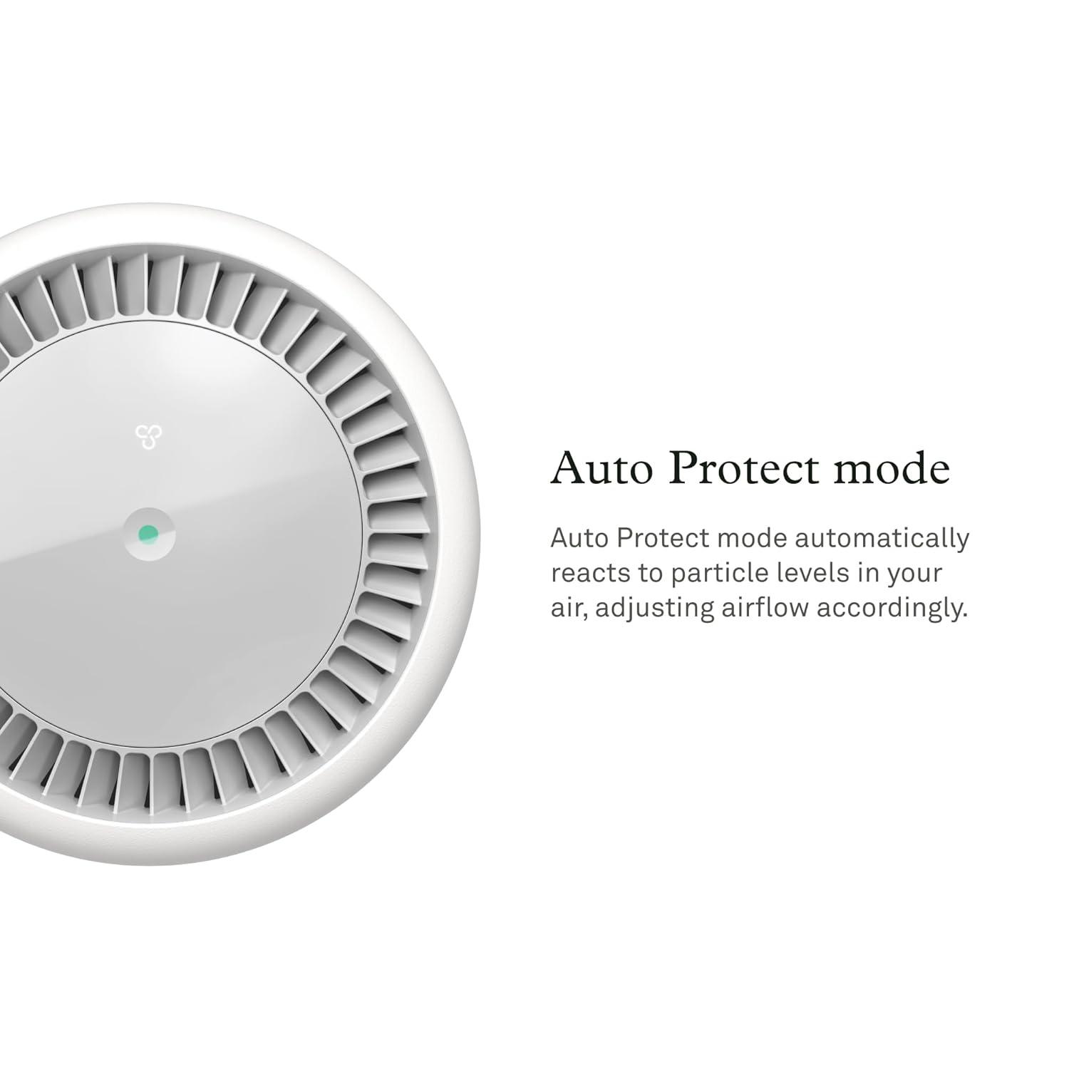 White Table-Top Air Purifier with PECO-HEPA Filter