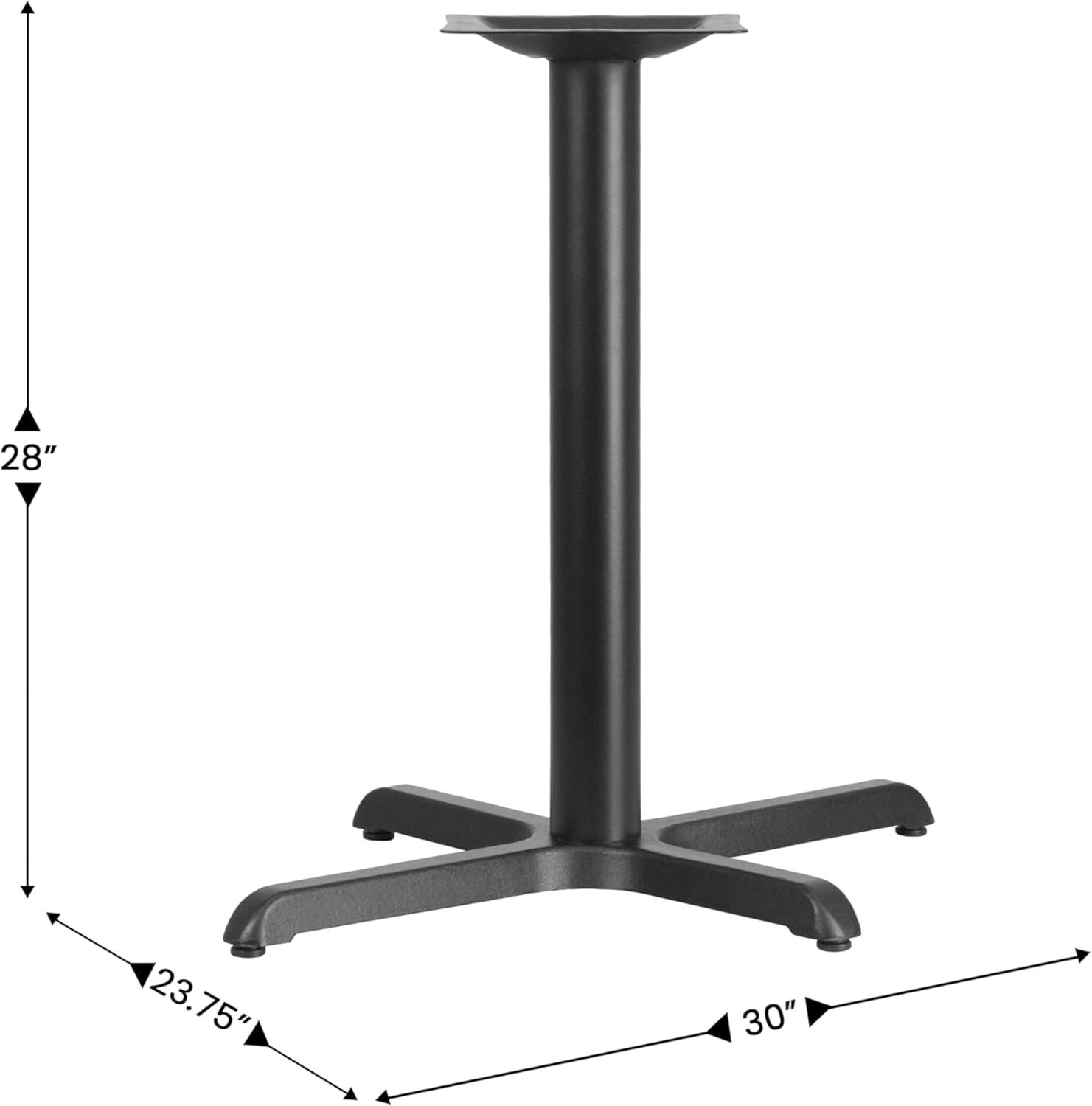 Flash Furniture Beverly Restaurant Table X-Base with 3" Dia. Table Height Column