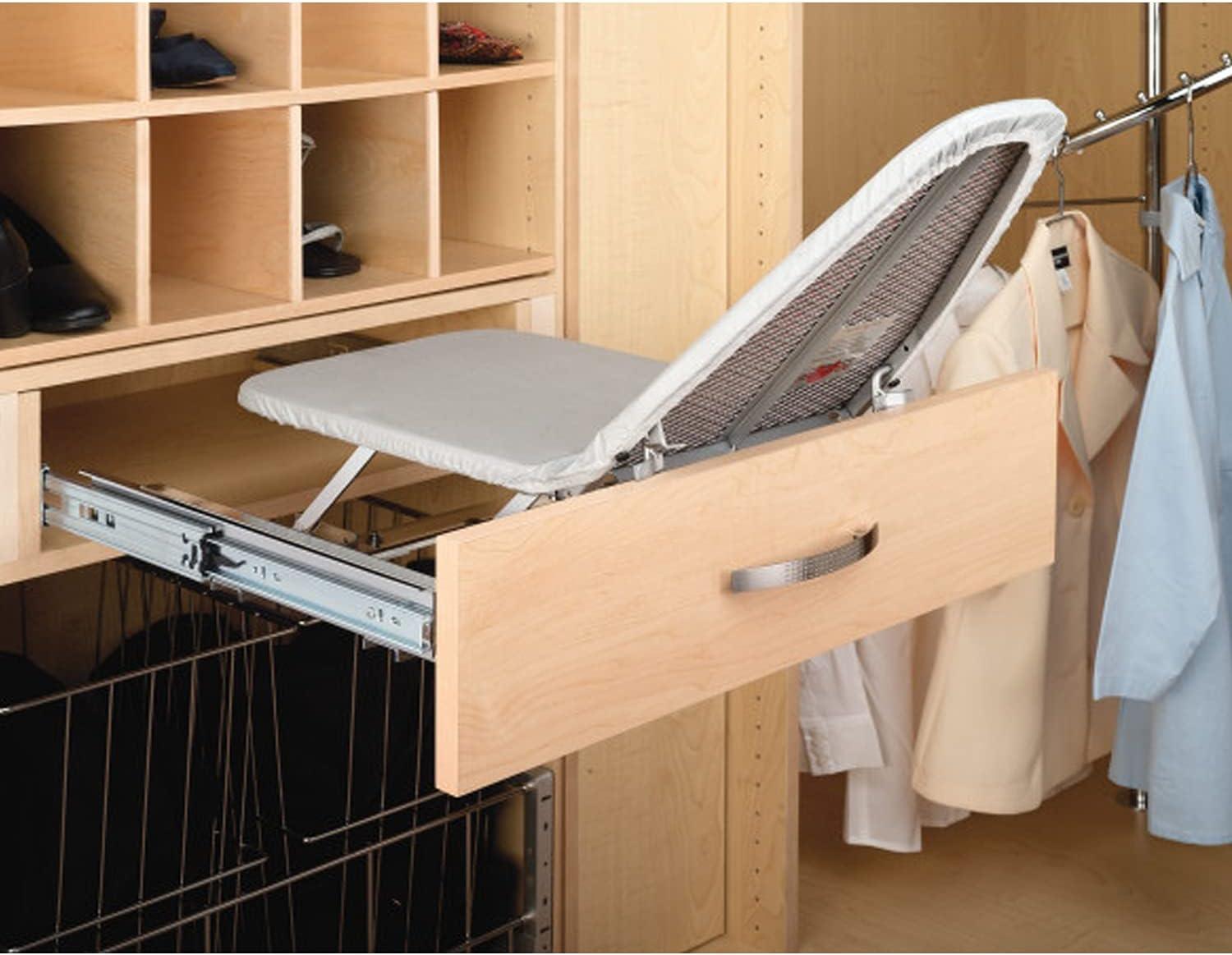 Rev-A-Shelf Pull Out Foldaway Ironing Board for Vanity Cabinet Drawer