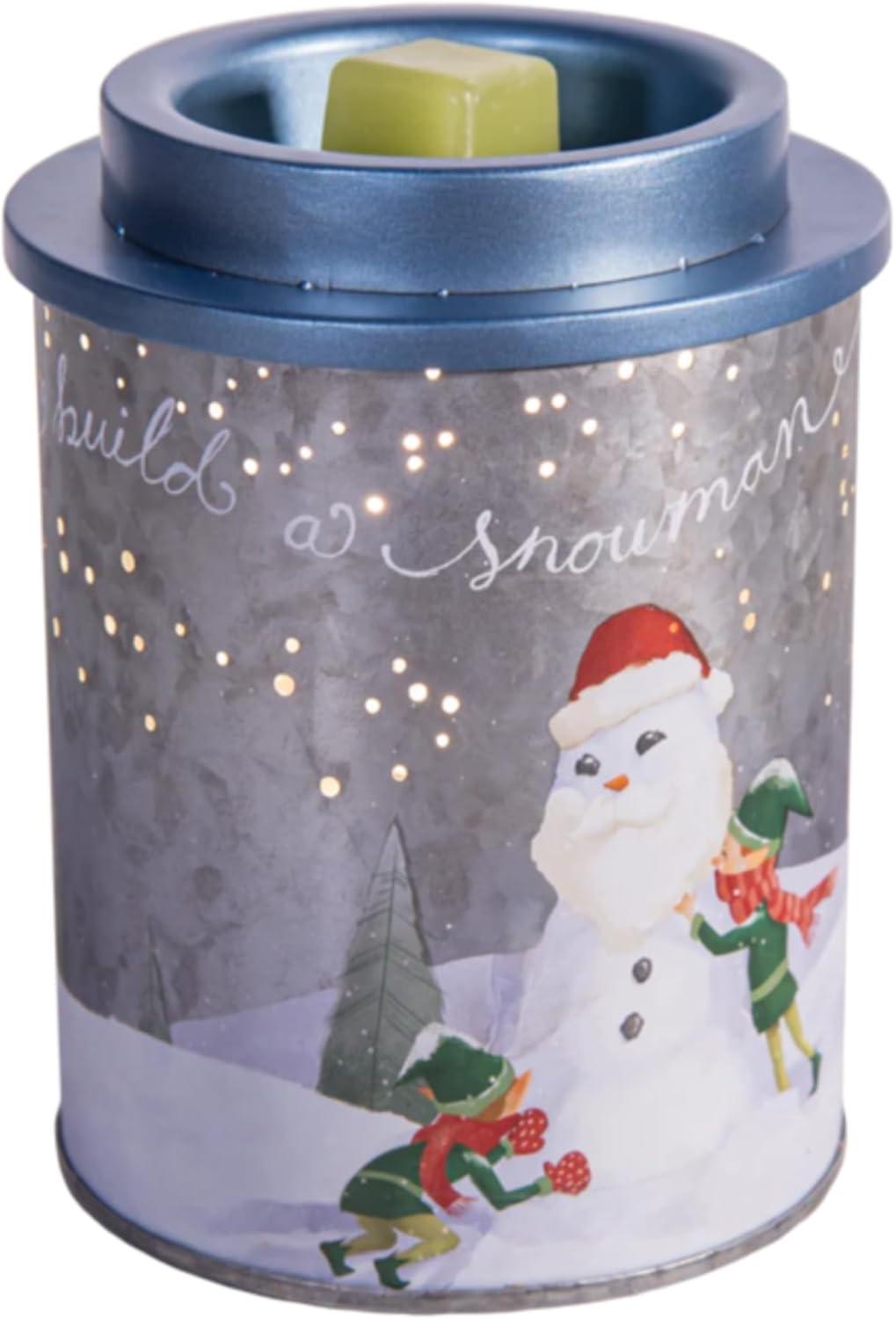 Winter Wonderland Metal Wax Melt Warmer with 25W Bulb