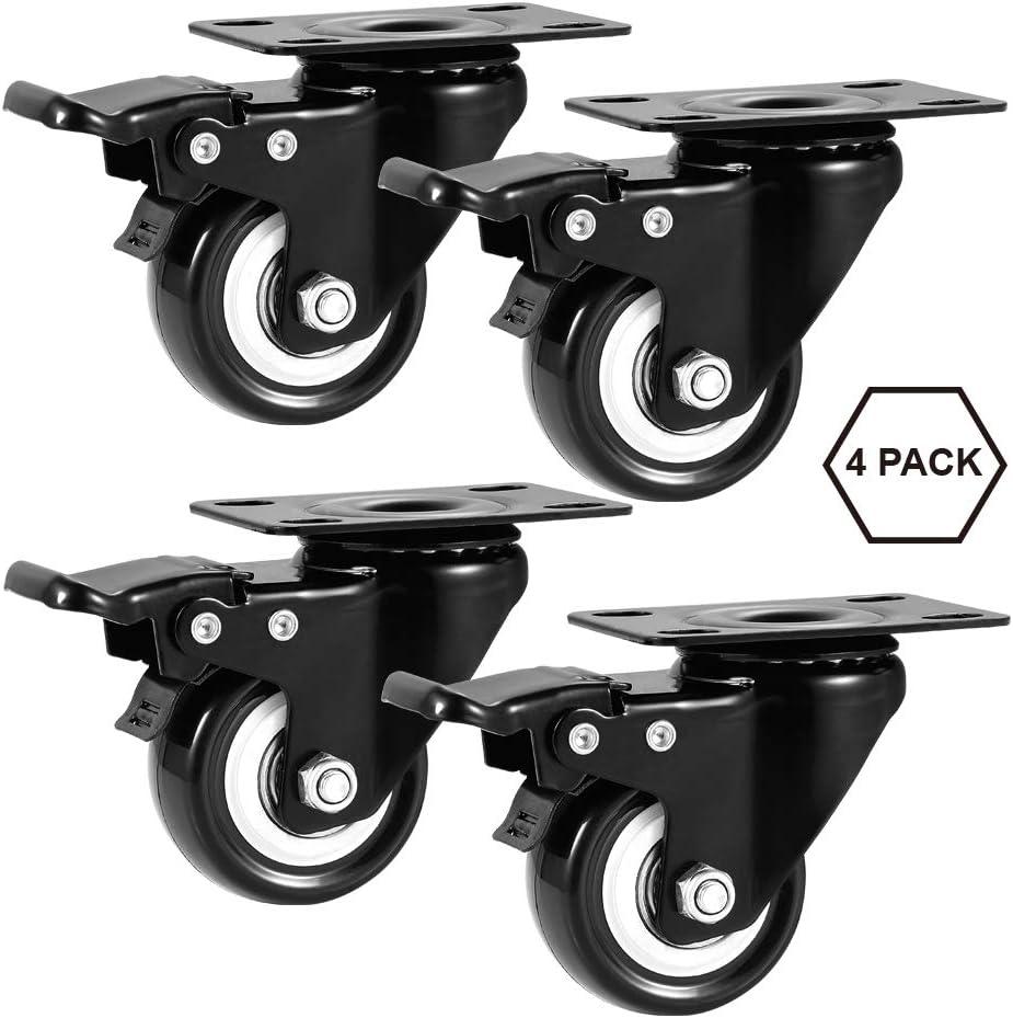 Swivel Plate Casters (Set of 4)