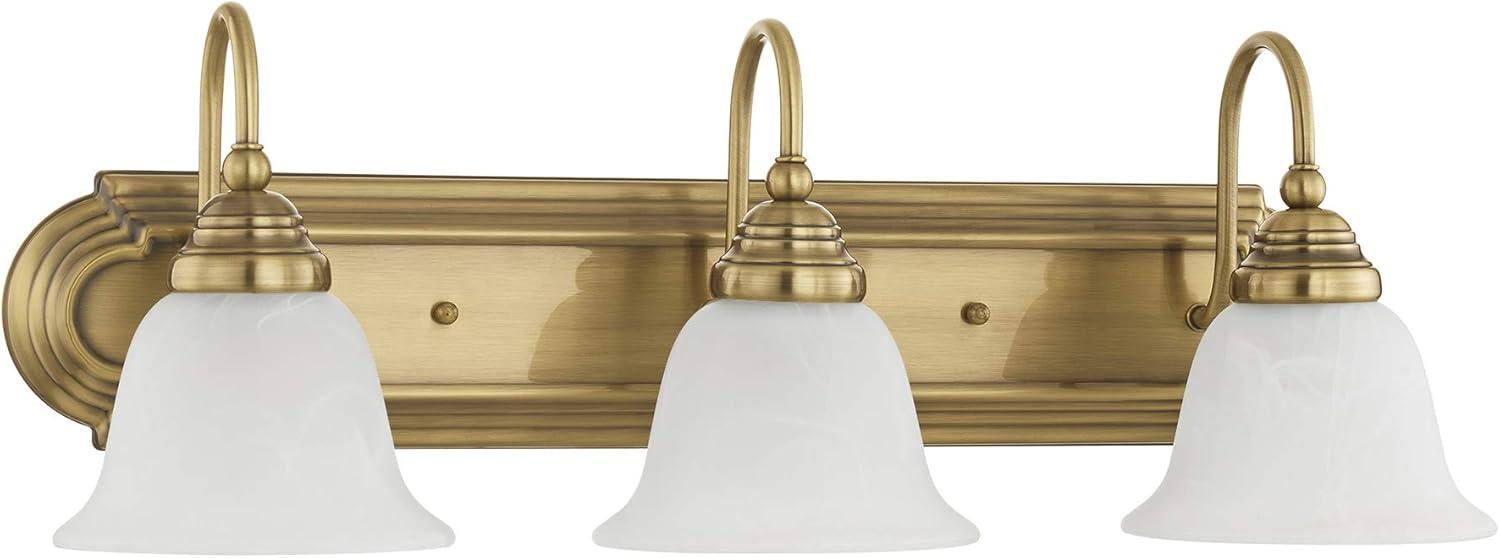 Livex Lighting Belmont 3 - Light Vanity in  Antique Brass