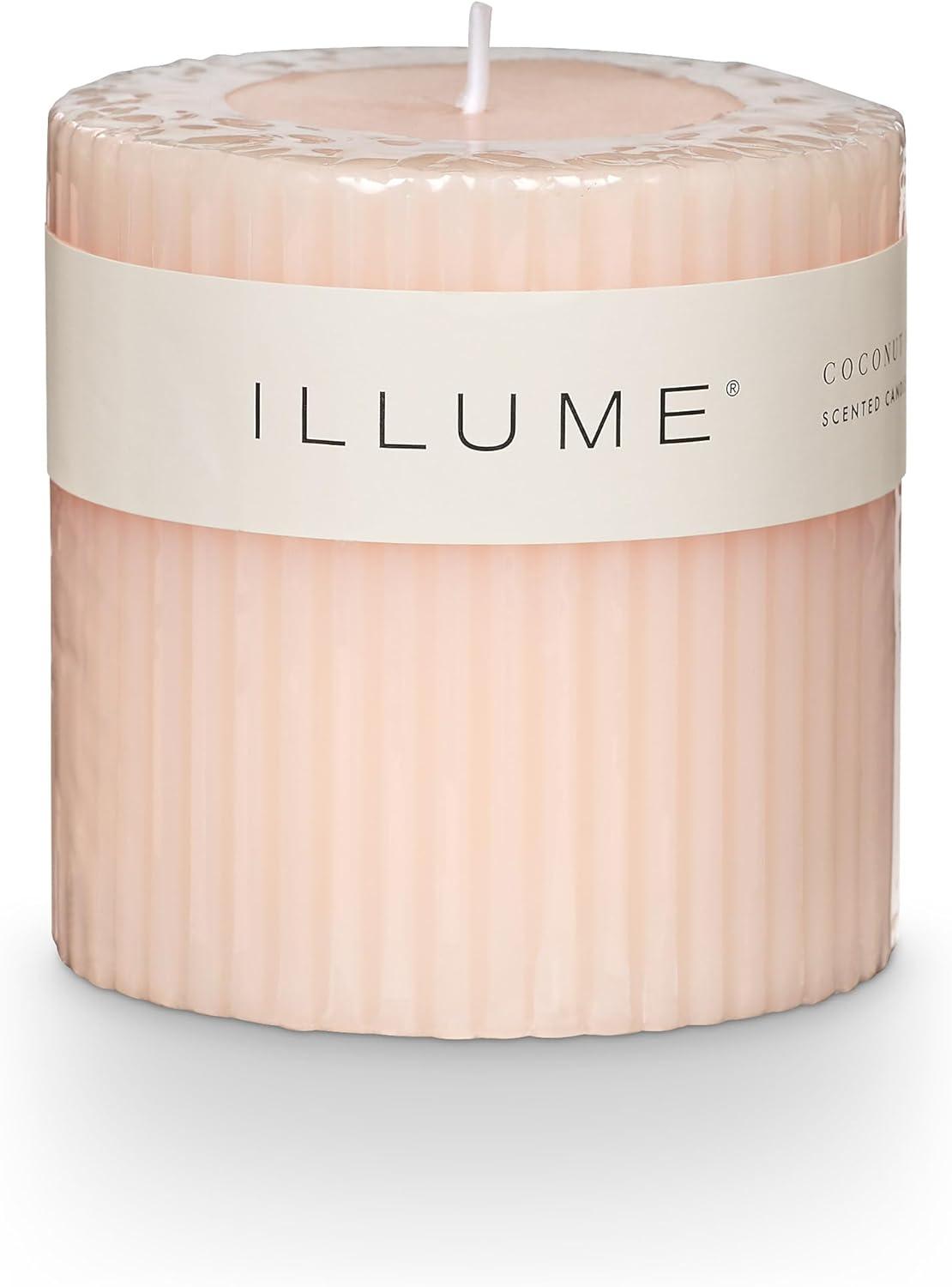 Selin Coconut Milk Mango Pillar Candle