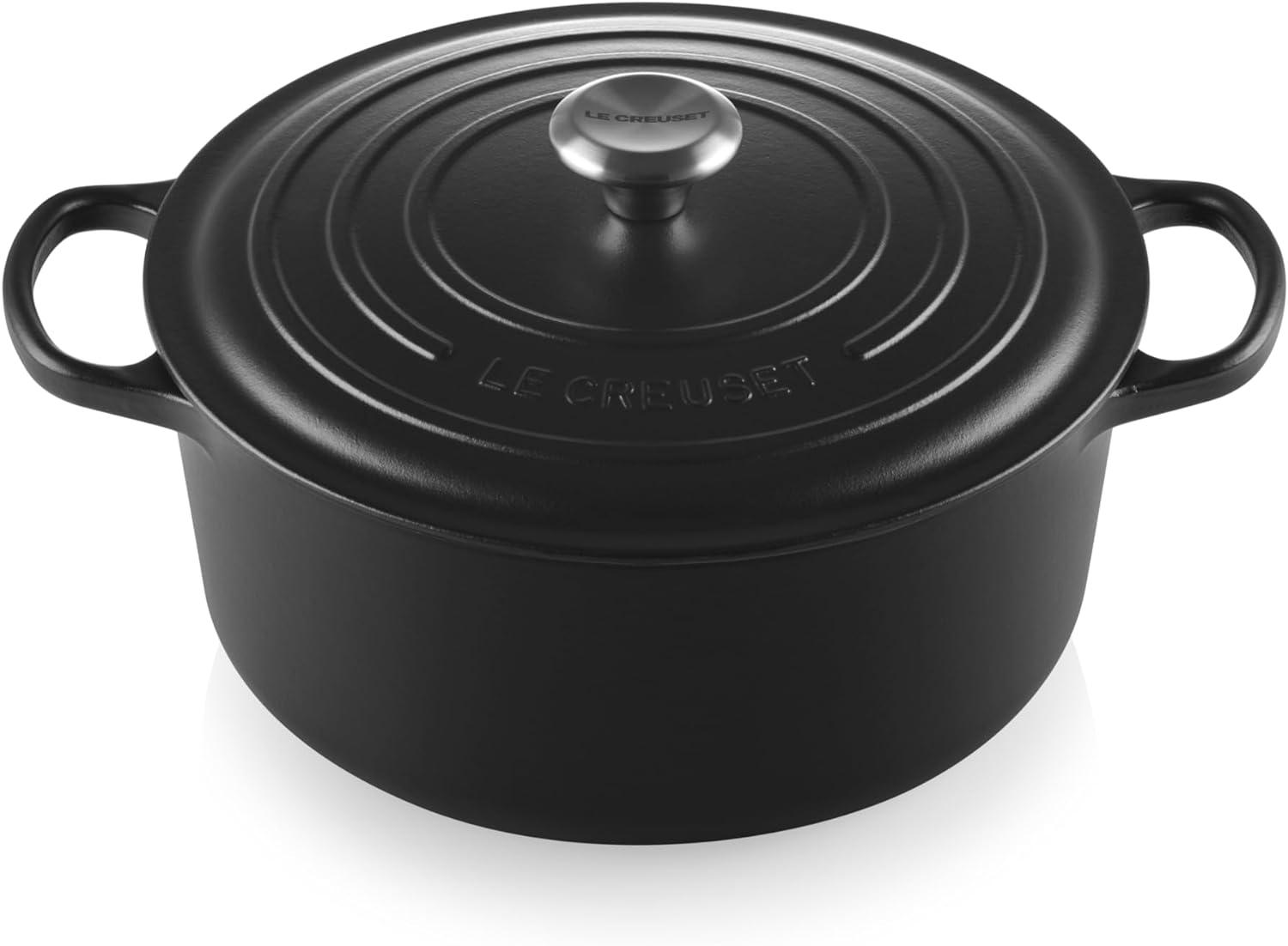 Le Creuset ® Signature 7.25-Qt. Licorice Black Enameled Cast Iron Dutch Oven