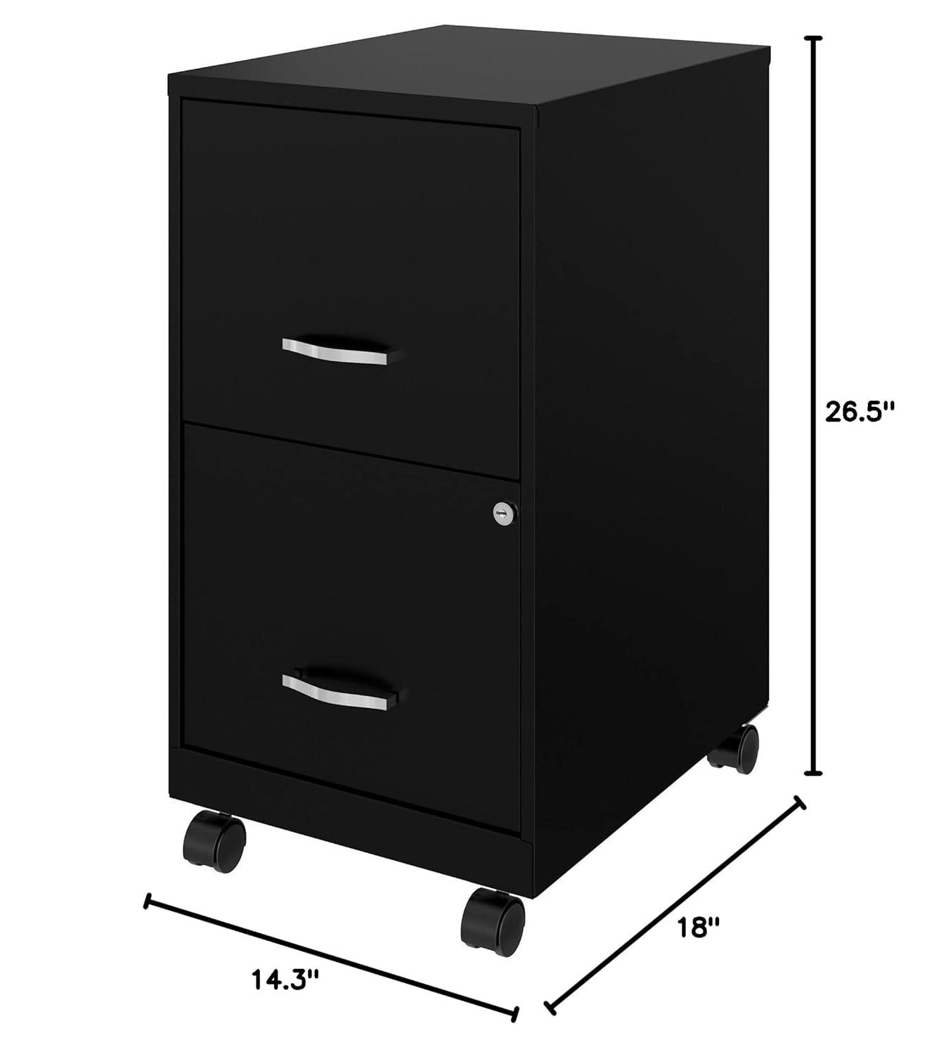 Inbox Zero Onetta Mobile 2-Drawer File Cabinet