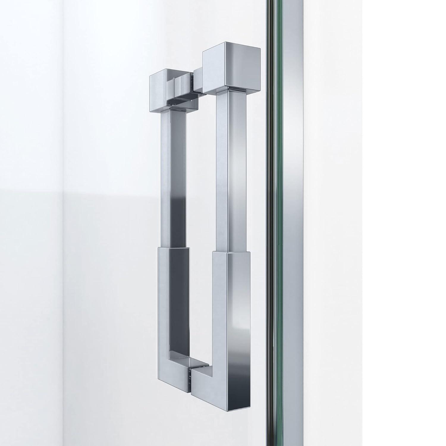 DreamLine Ascend 64-65 in. W x 72 in. H Frameless Pivot Shower Door